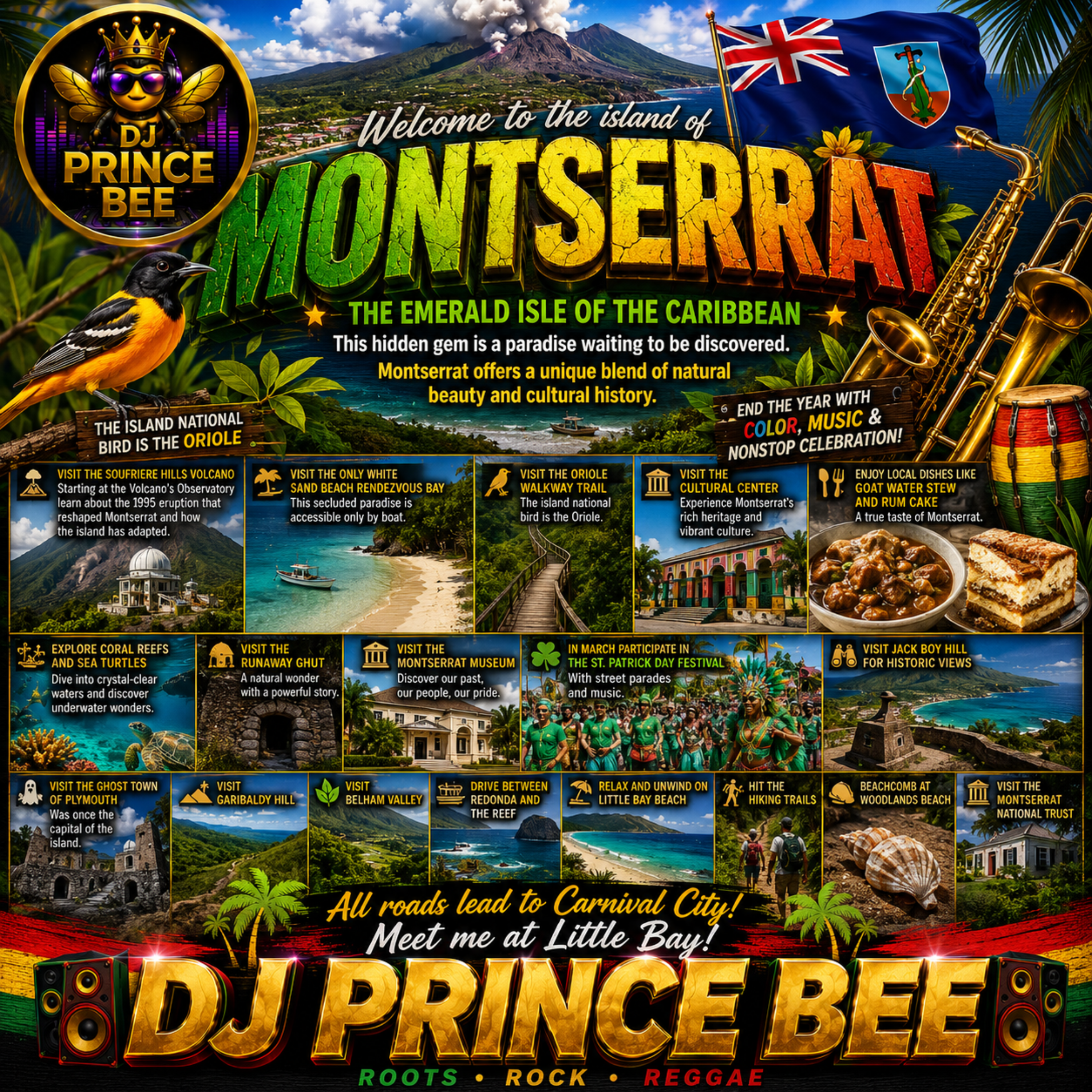 Welcome To The Island Of Montserrat by DJ PRINCE BEE cover art