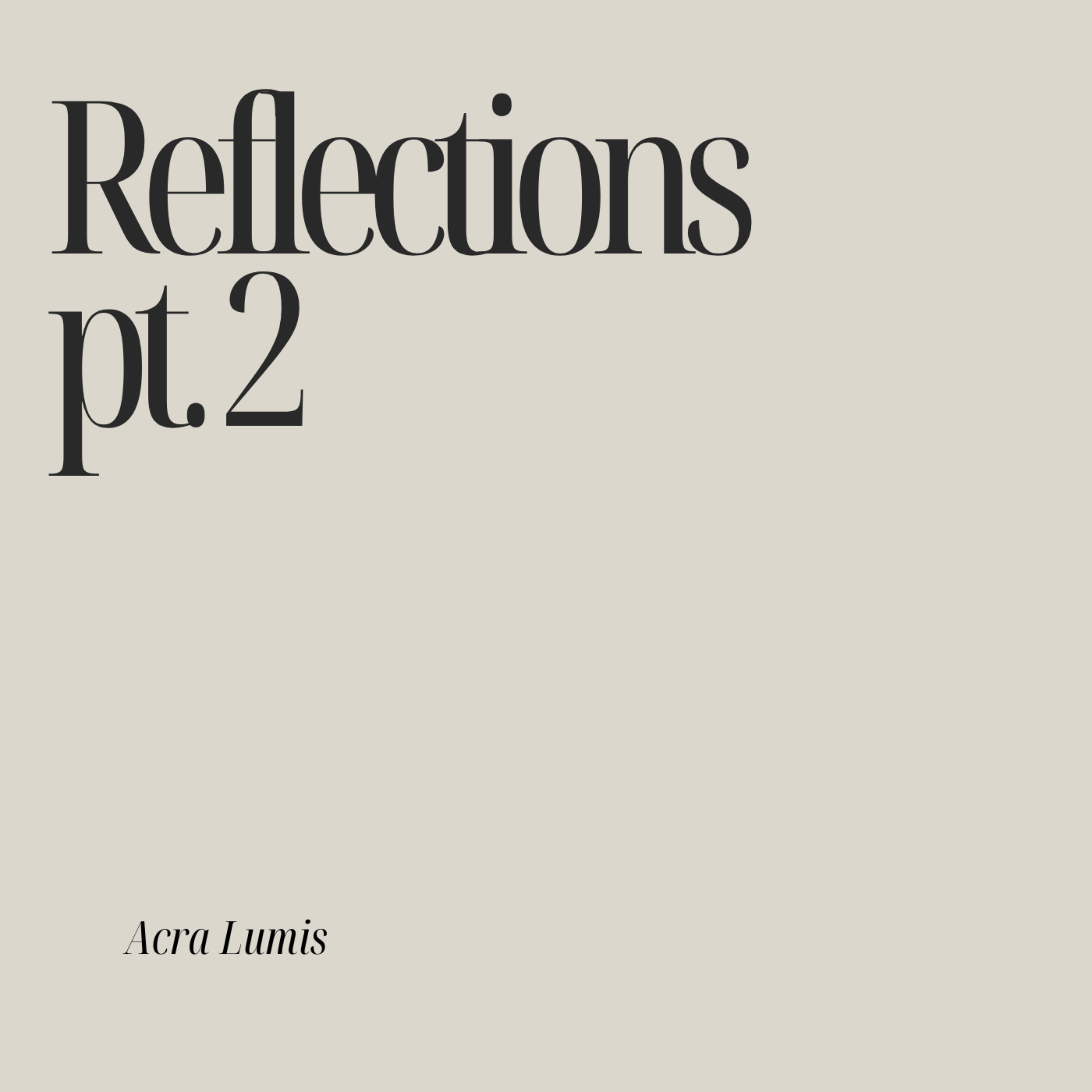 Reflections pt. 2 artwork