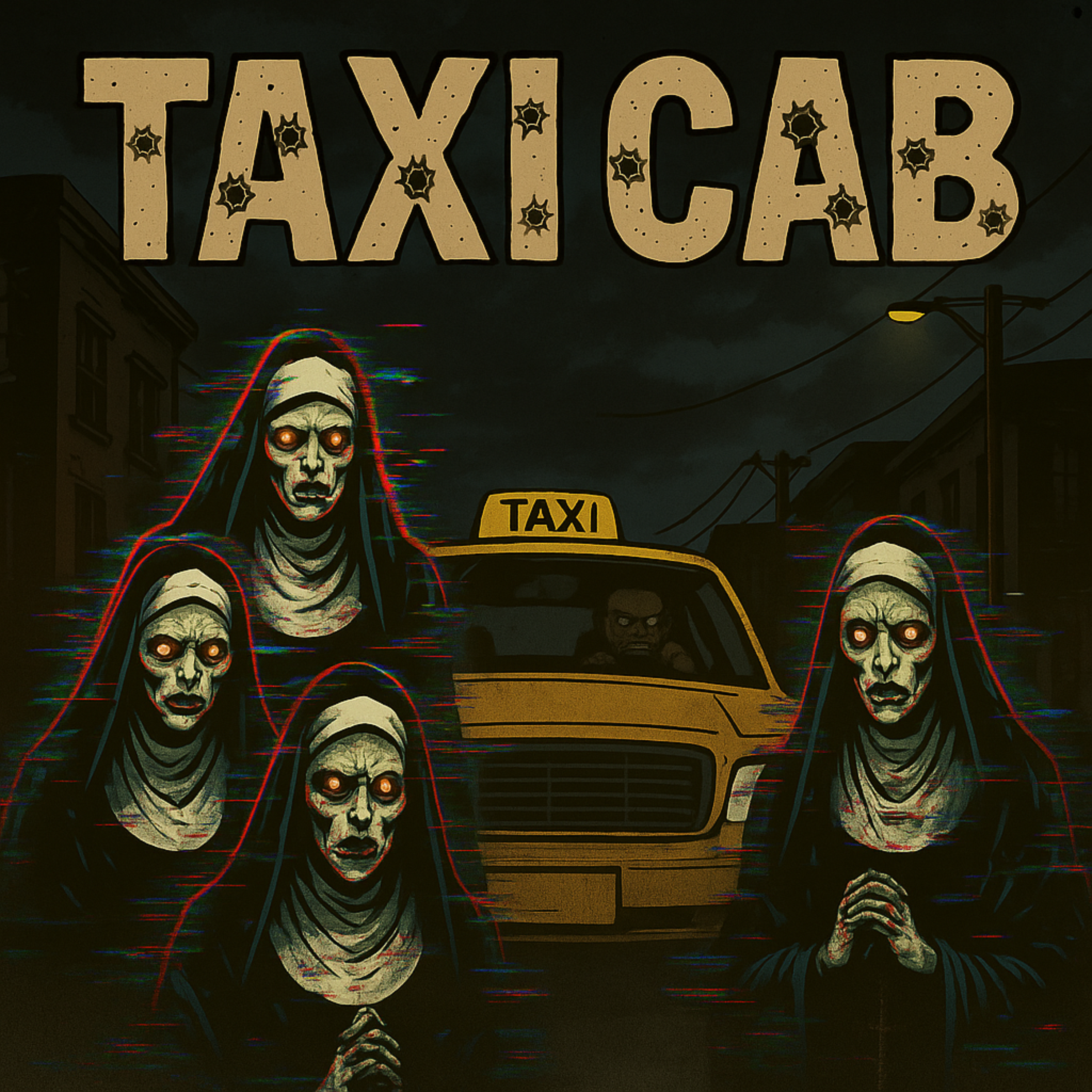 Taxi cab artwork