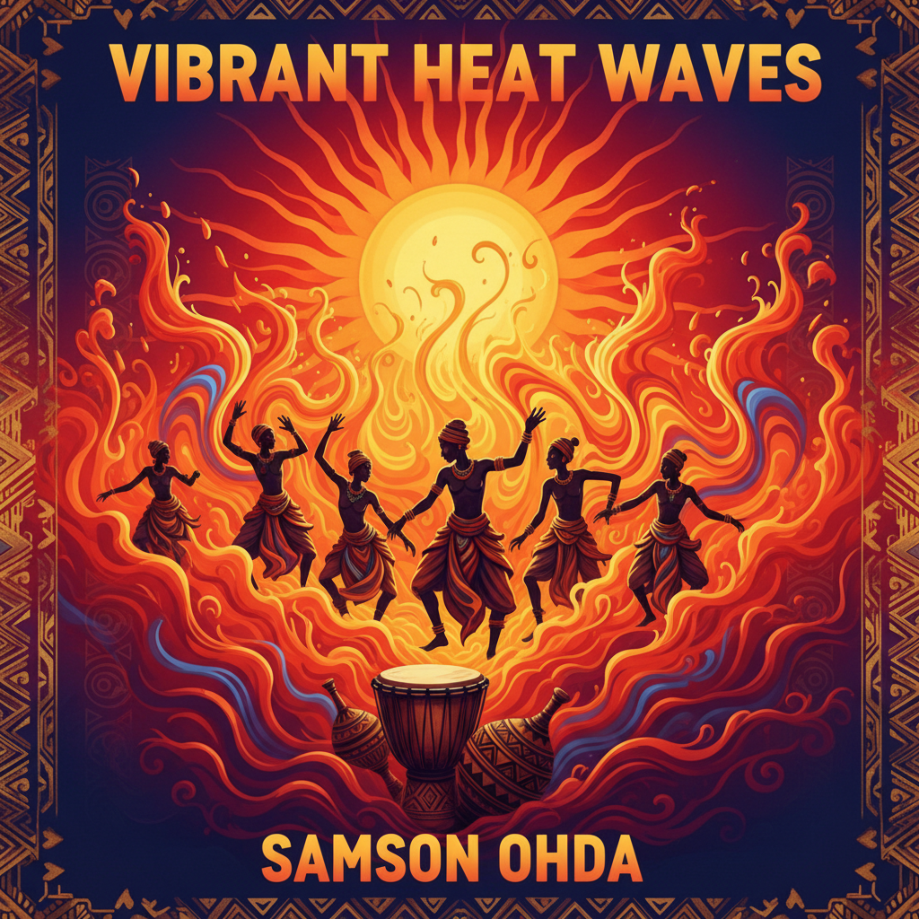Vibrant Heat Waves artwork