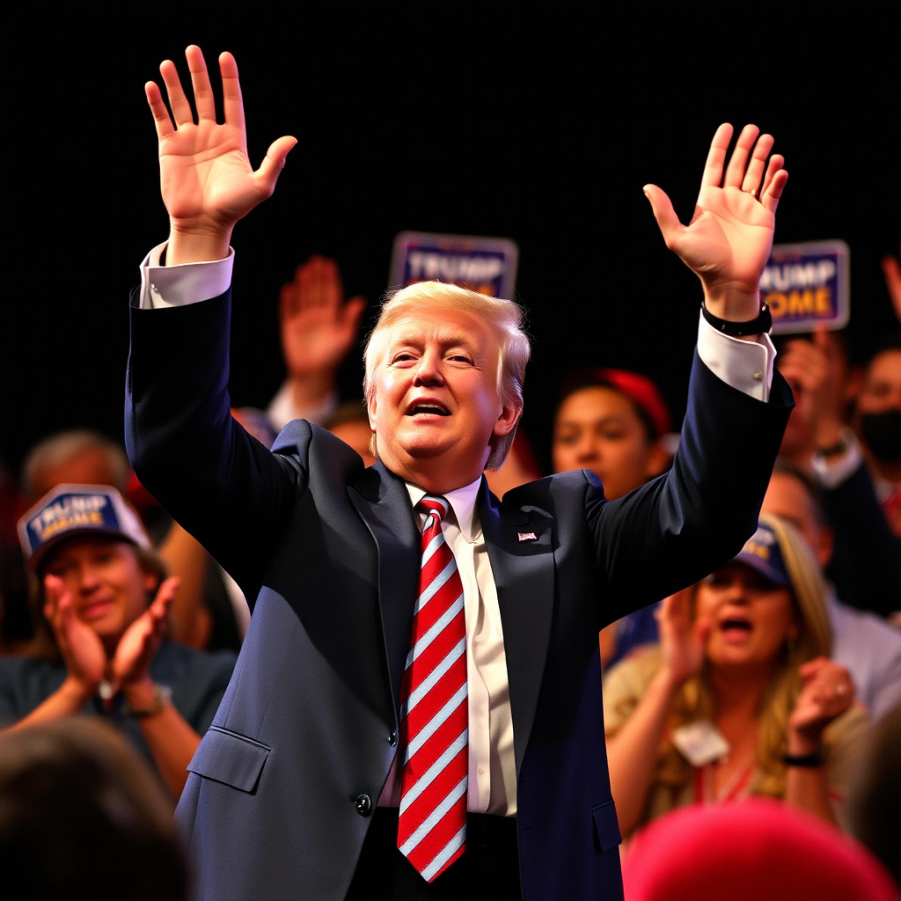 Praising MAGA artwork
