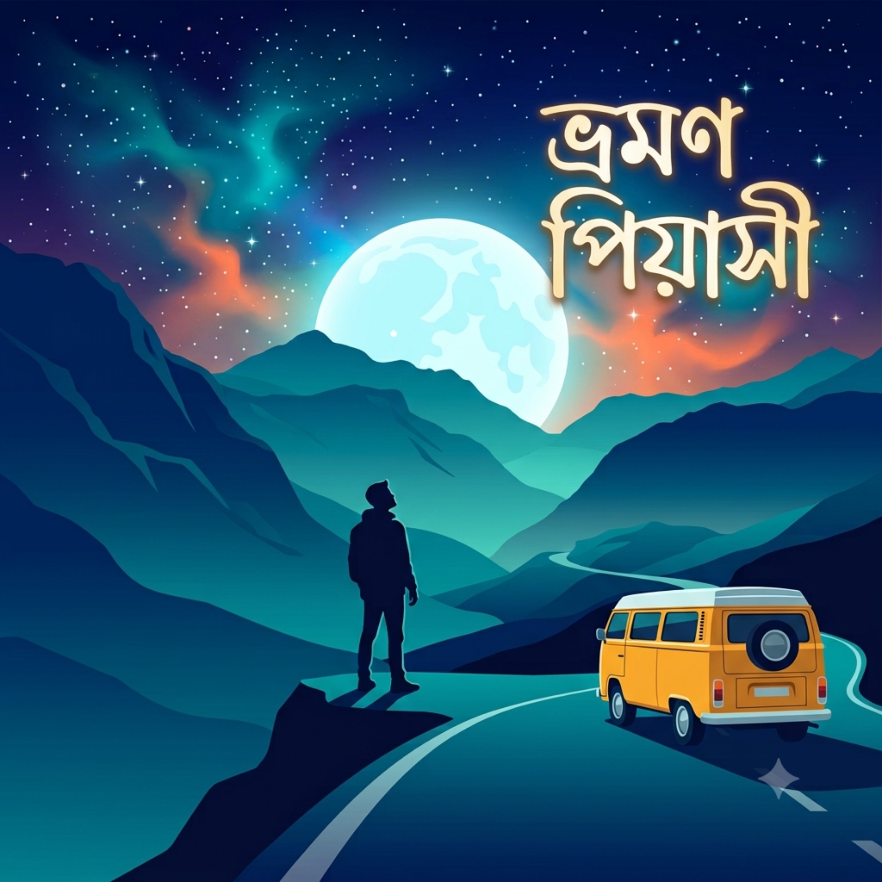 ভ্রমণ পিয়াসী (Vromon Piyasi) by Rabiul Karim cover art