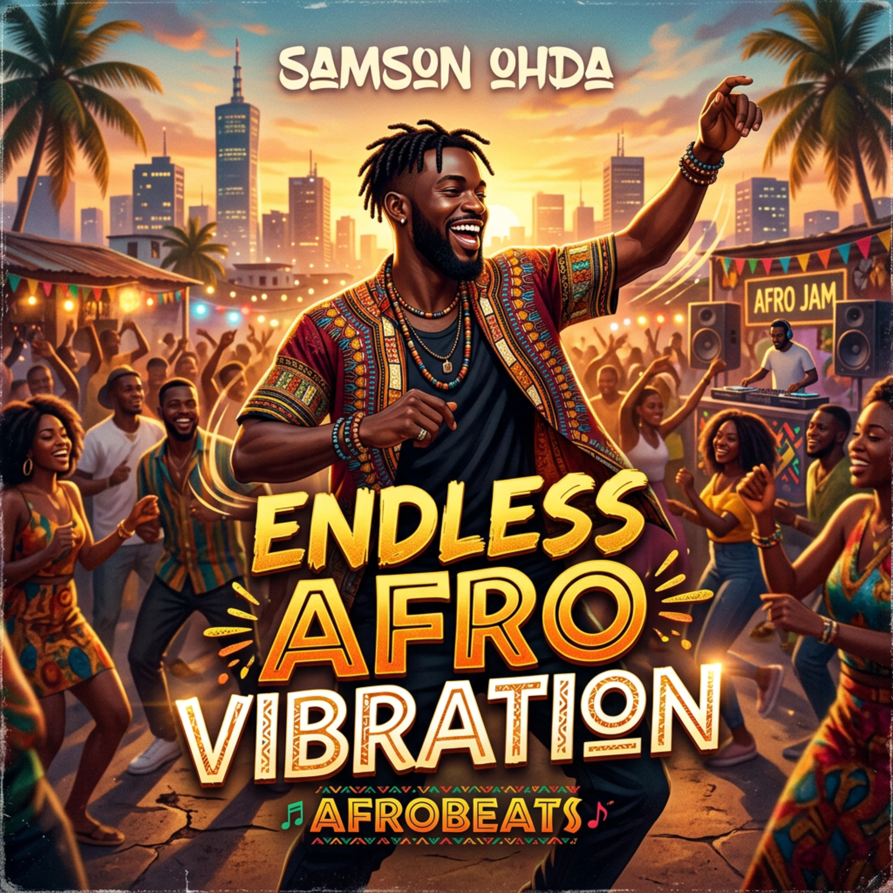 Endless Afro Vibration by Samson Ohda  cover art