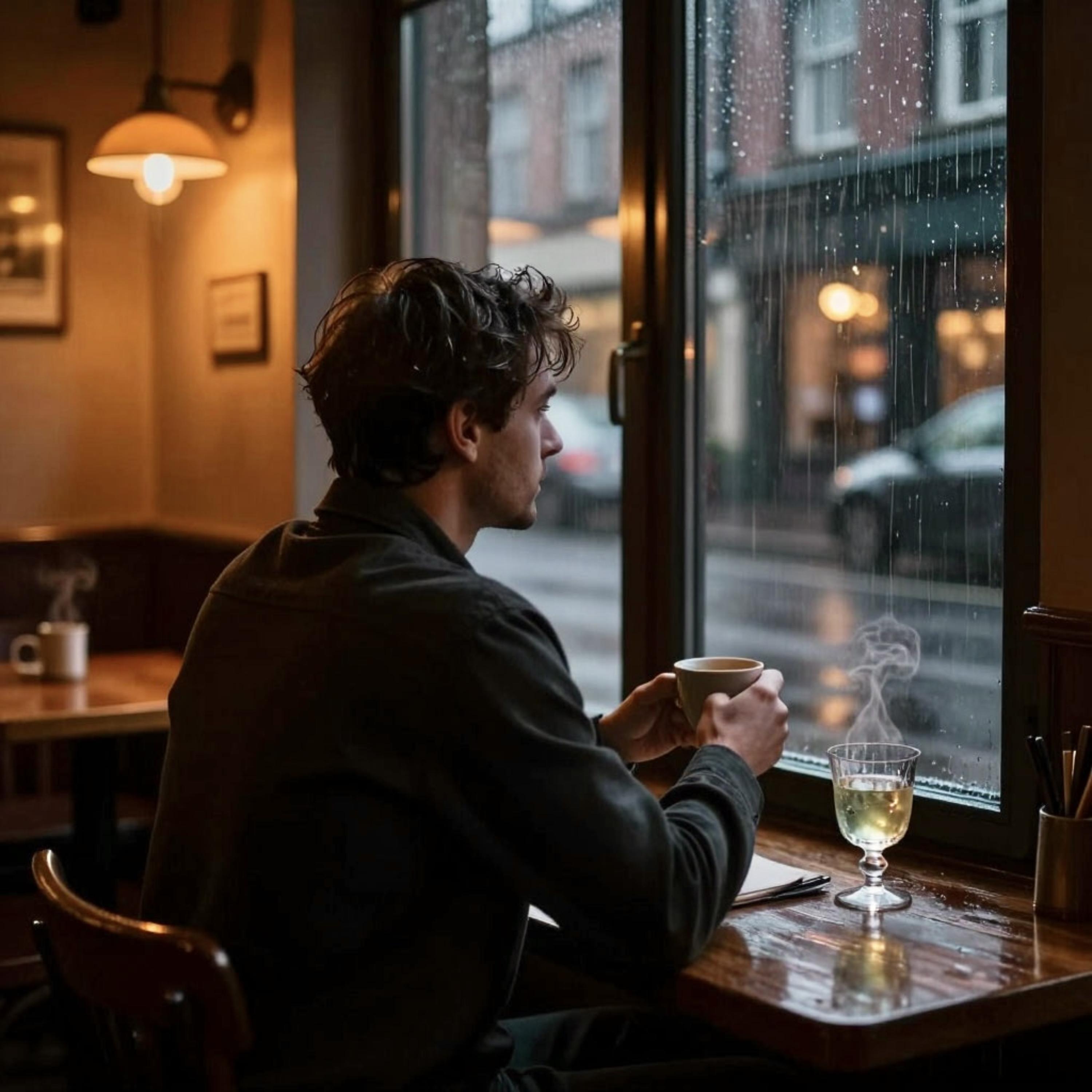 Midnight Gin on a Rainy Street - Calm Background Jazz artwork