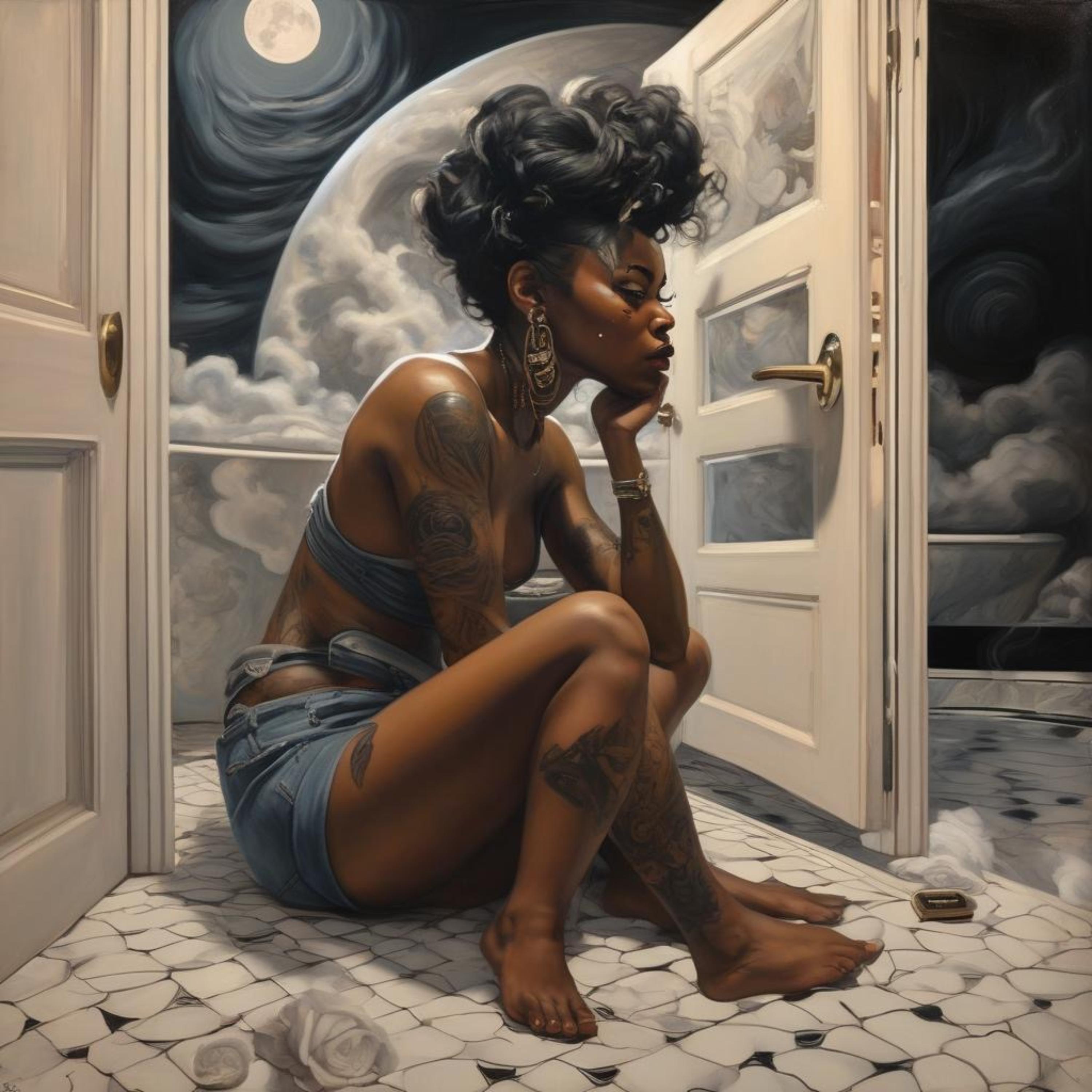 Bathroom artwork