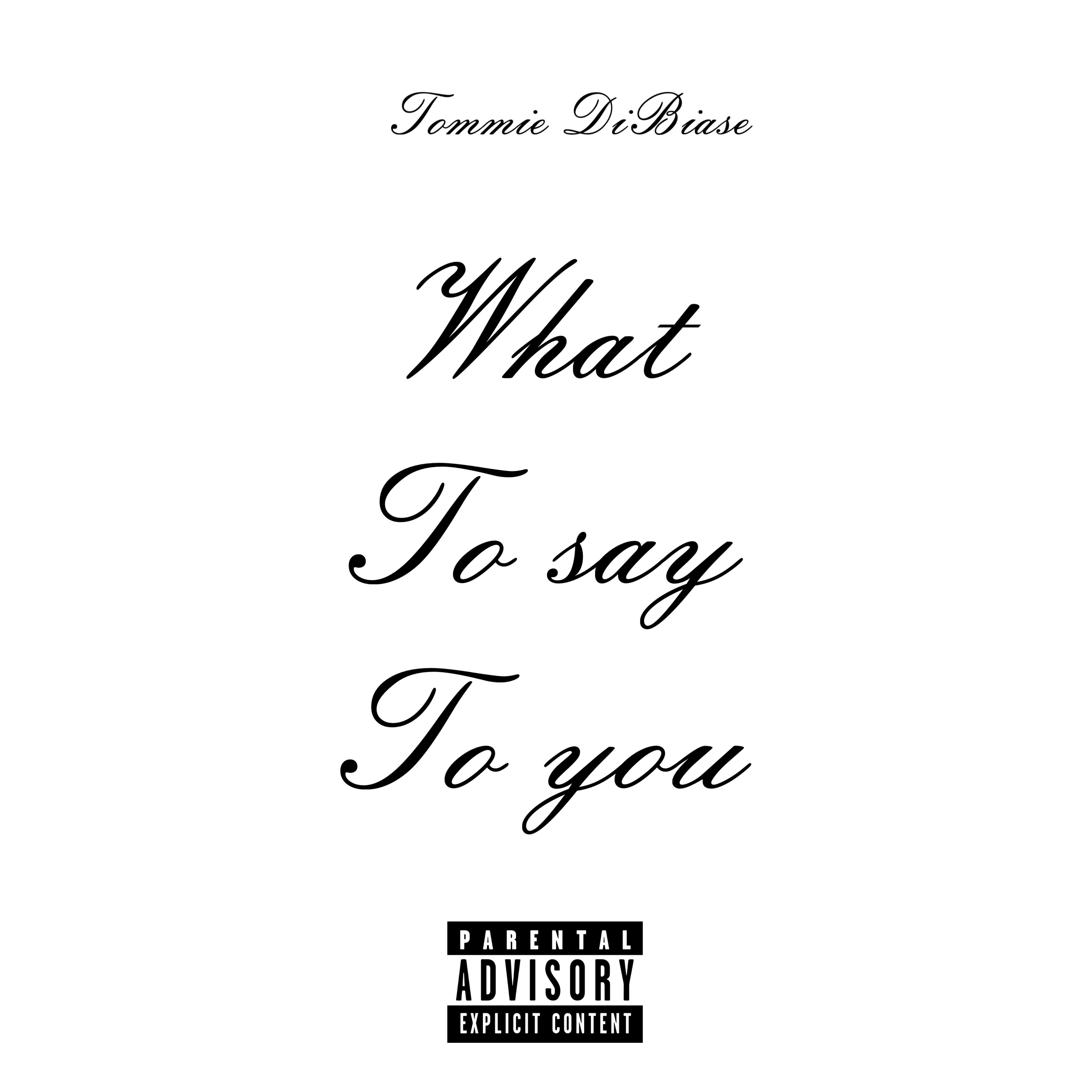 What To Say To You artwork