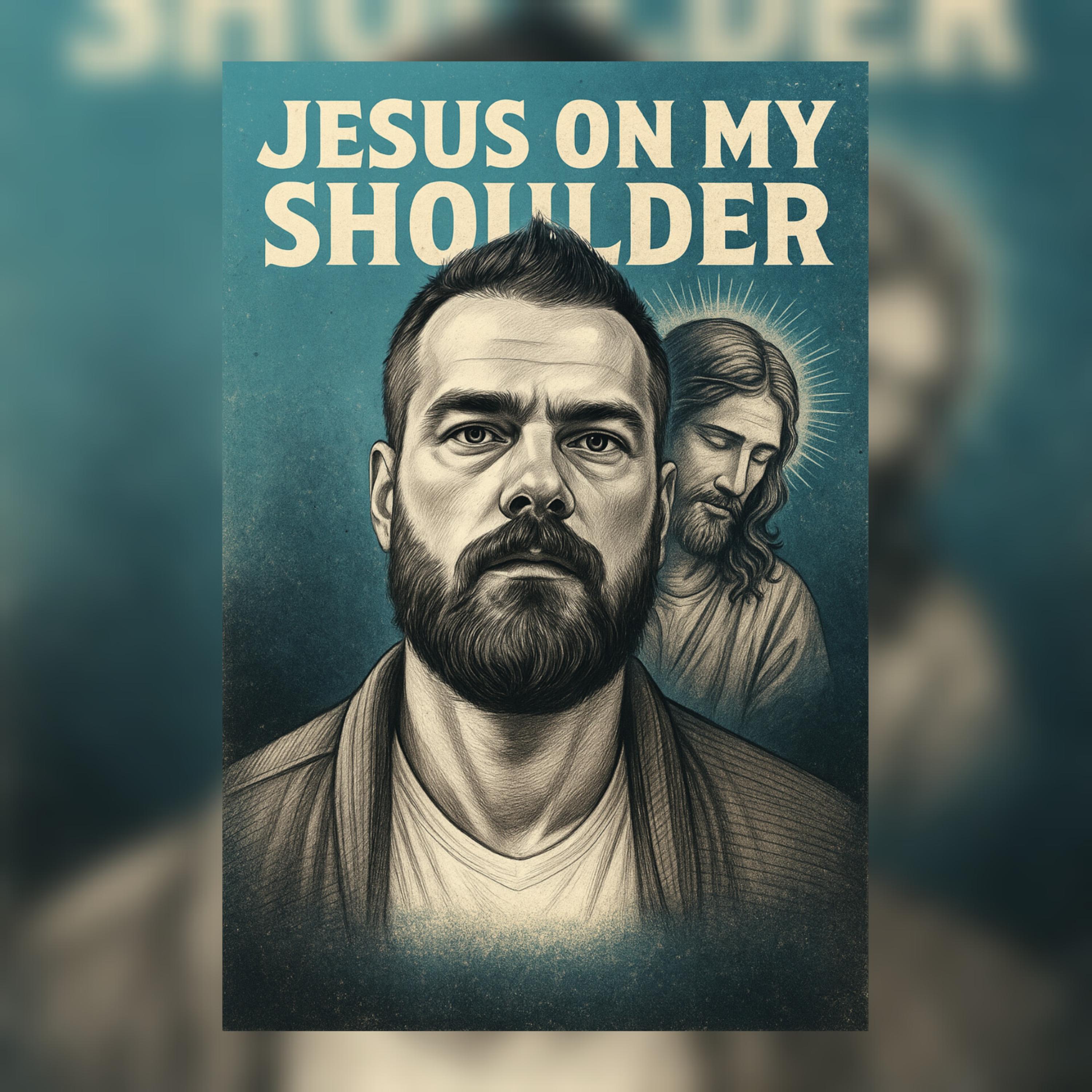 Jesus on my shoulder artwork