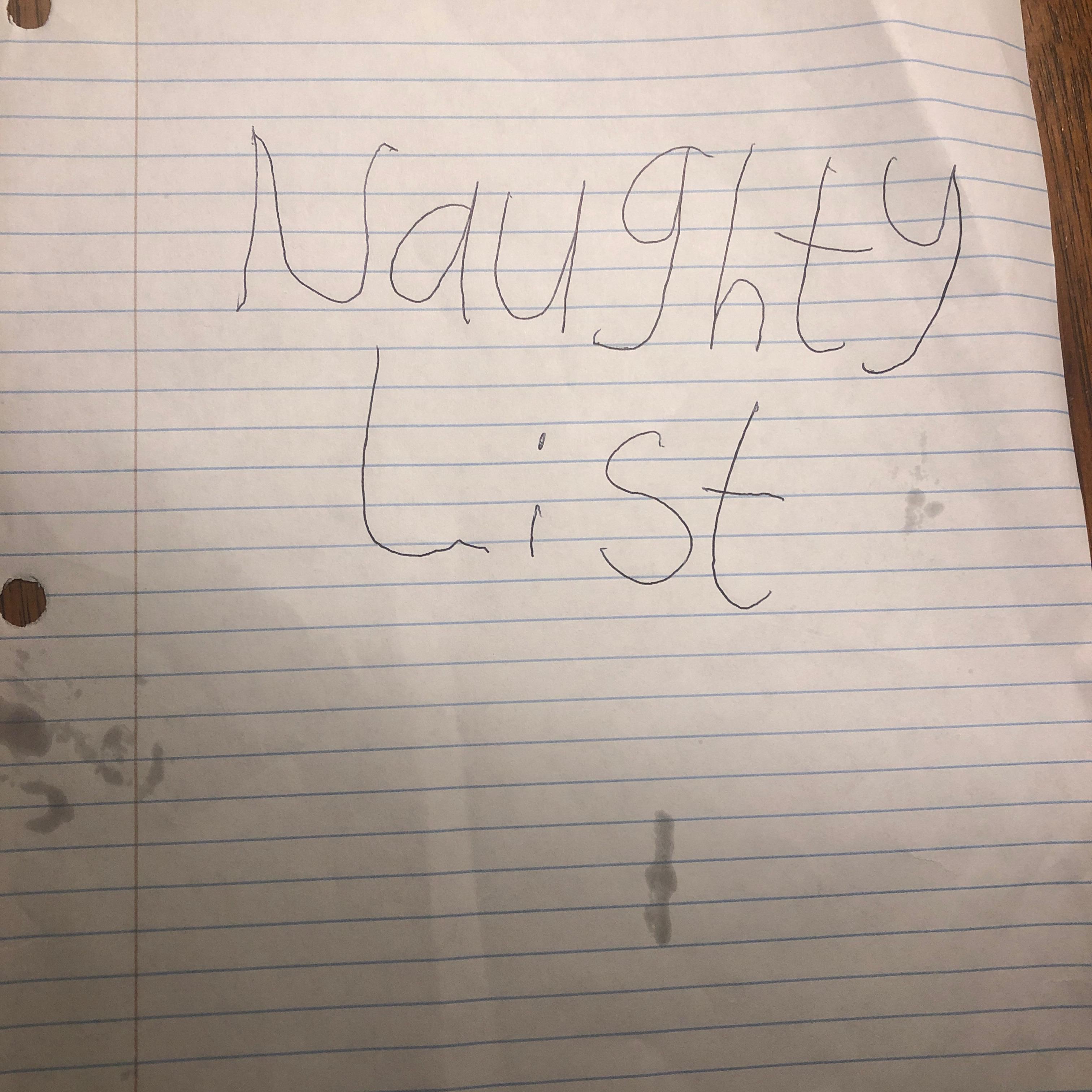 Naughty List artwork