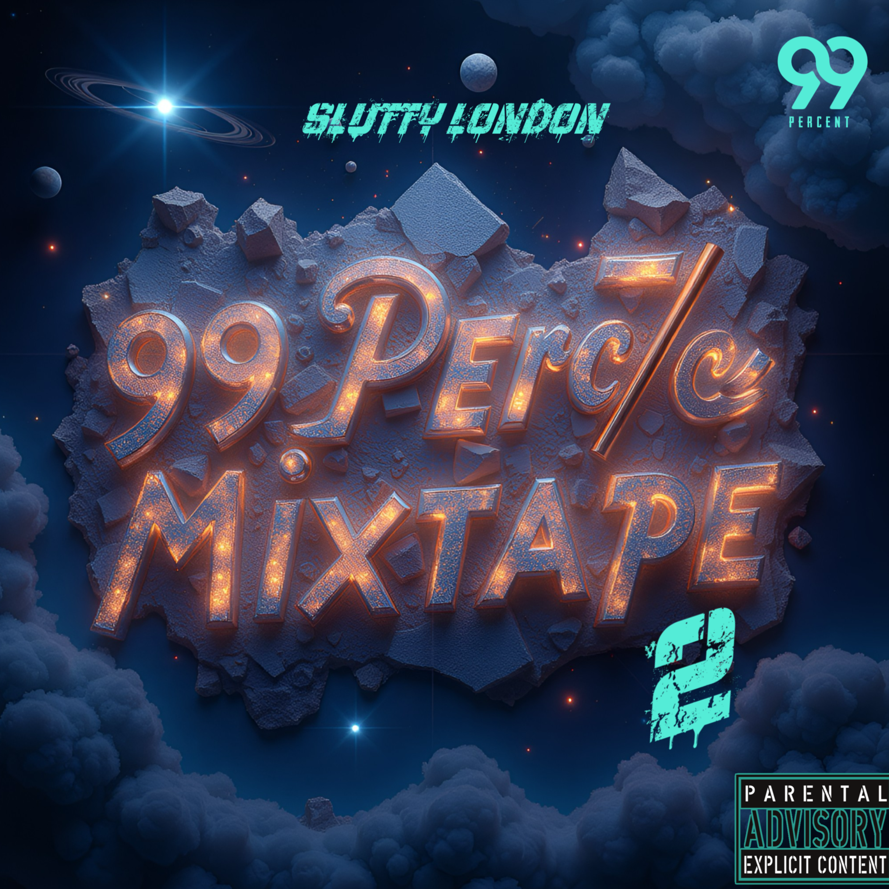 Slutty London 99 Percent Mixtape II artwork