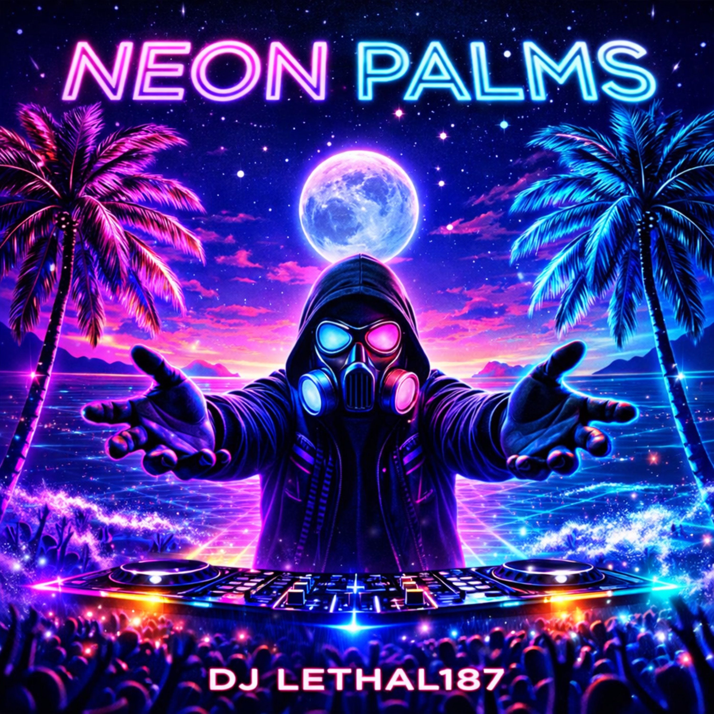 Neon Palms artwork