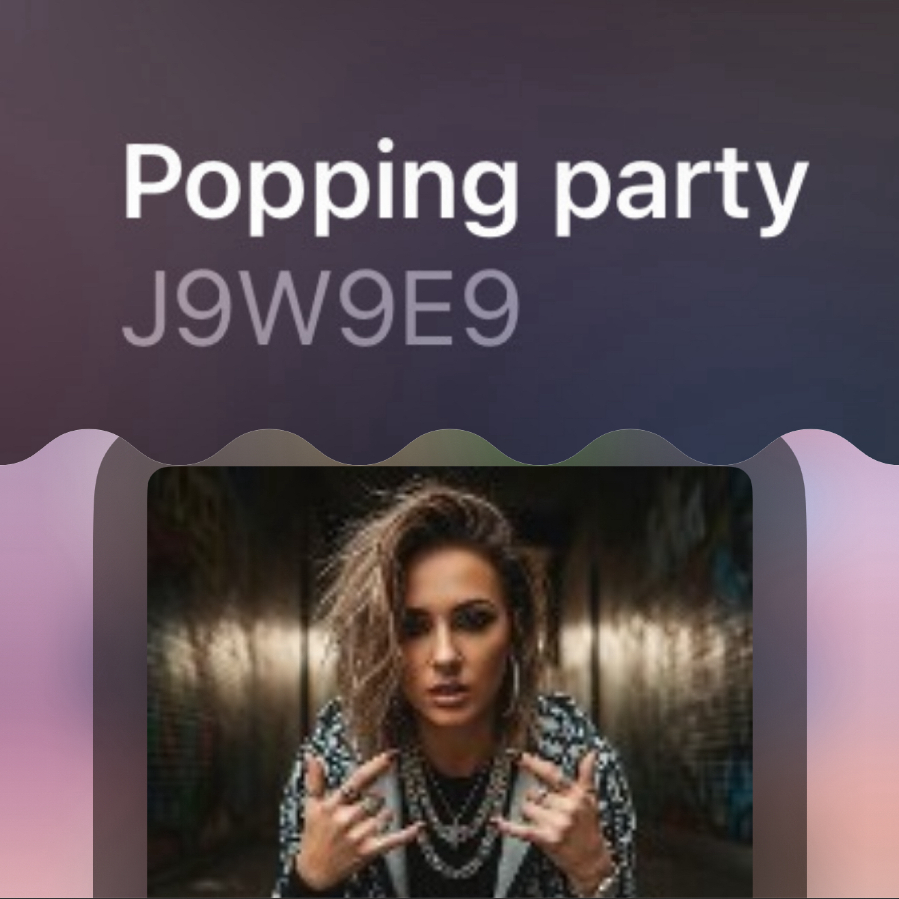 Popping party artwork