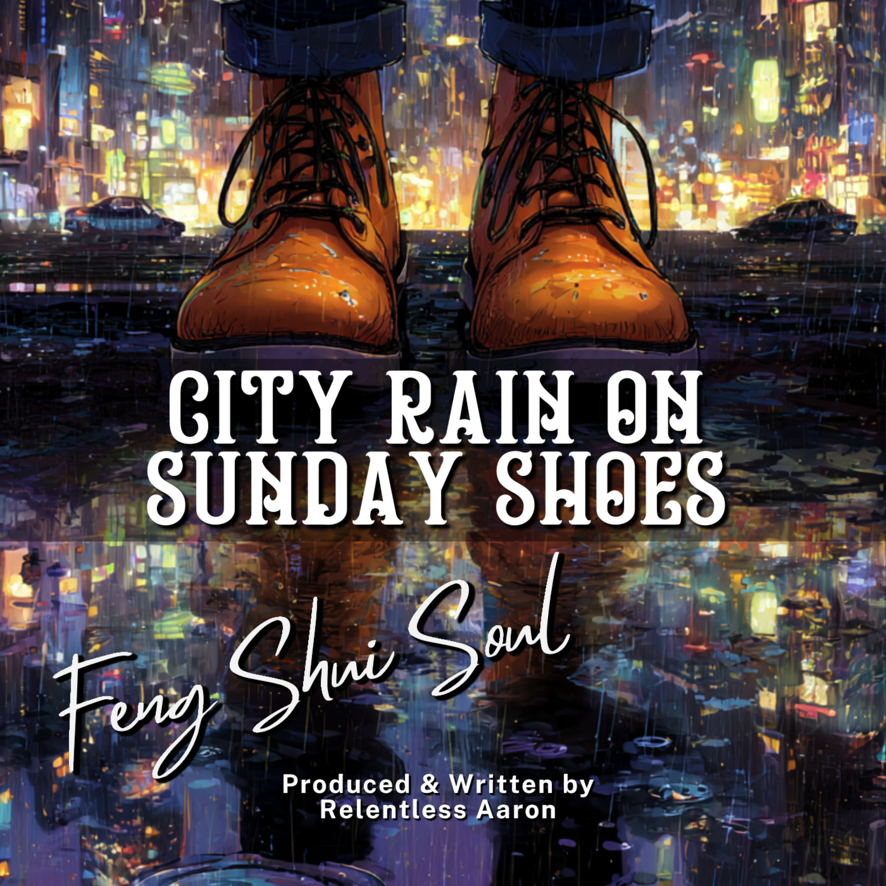 City Rain On Sunday Shoes artwork