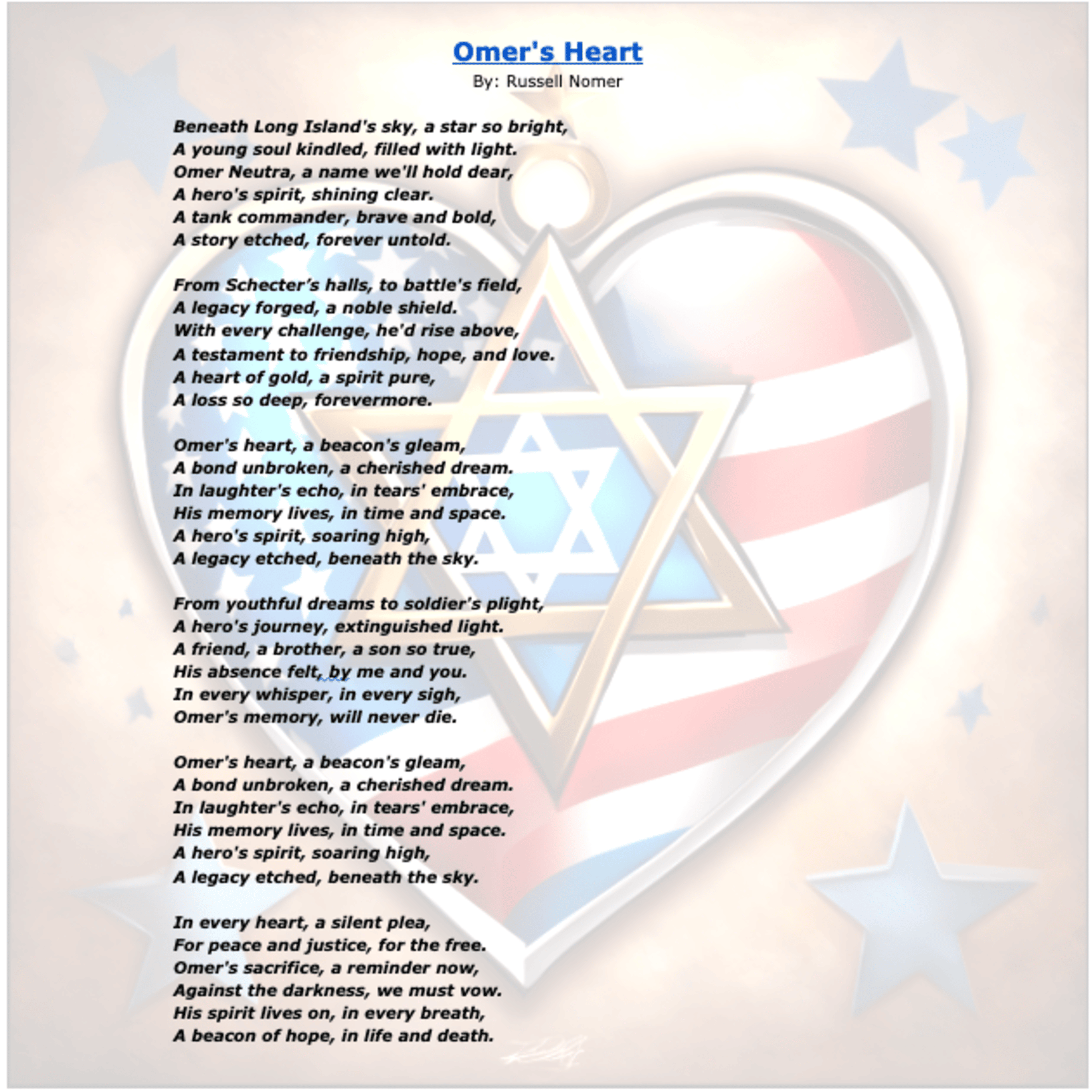 Omer's Heart artwork