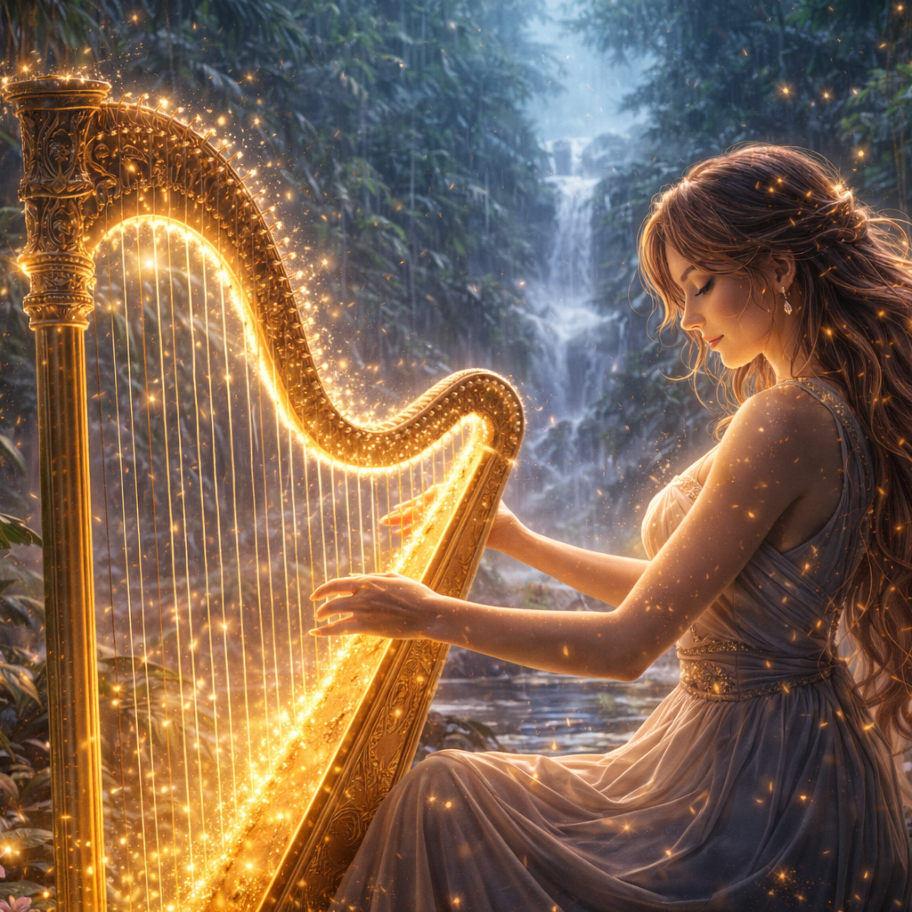 Harp in the Rainforest artwork