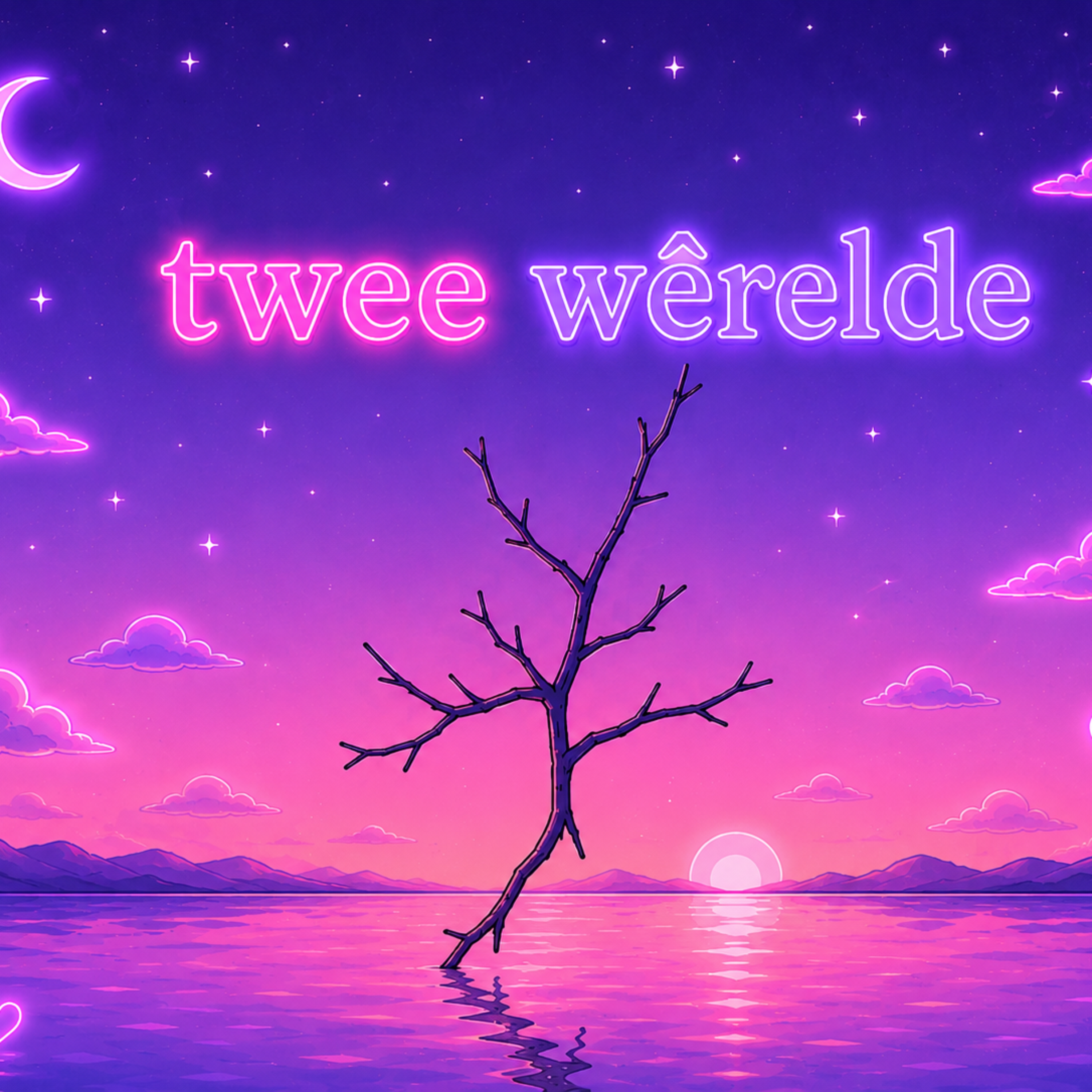 Twee Wêrelde by glow flower cover art