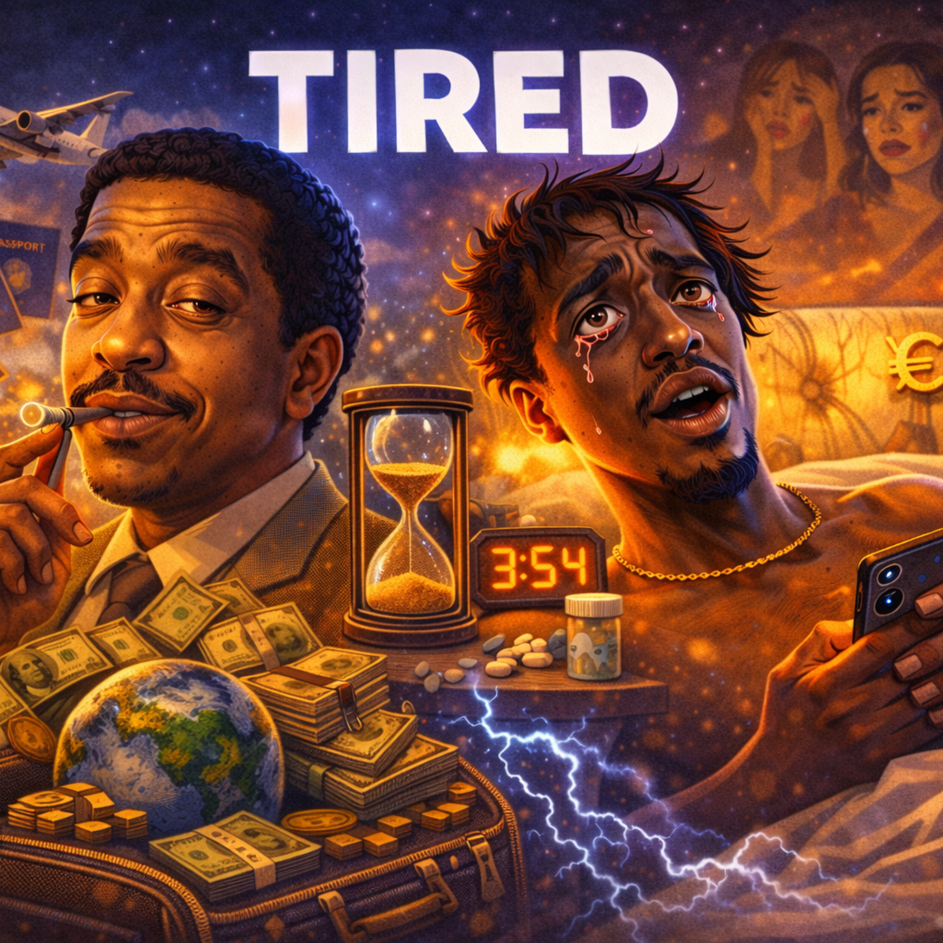 Tired artwork