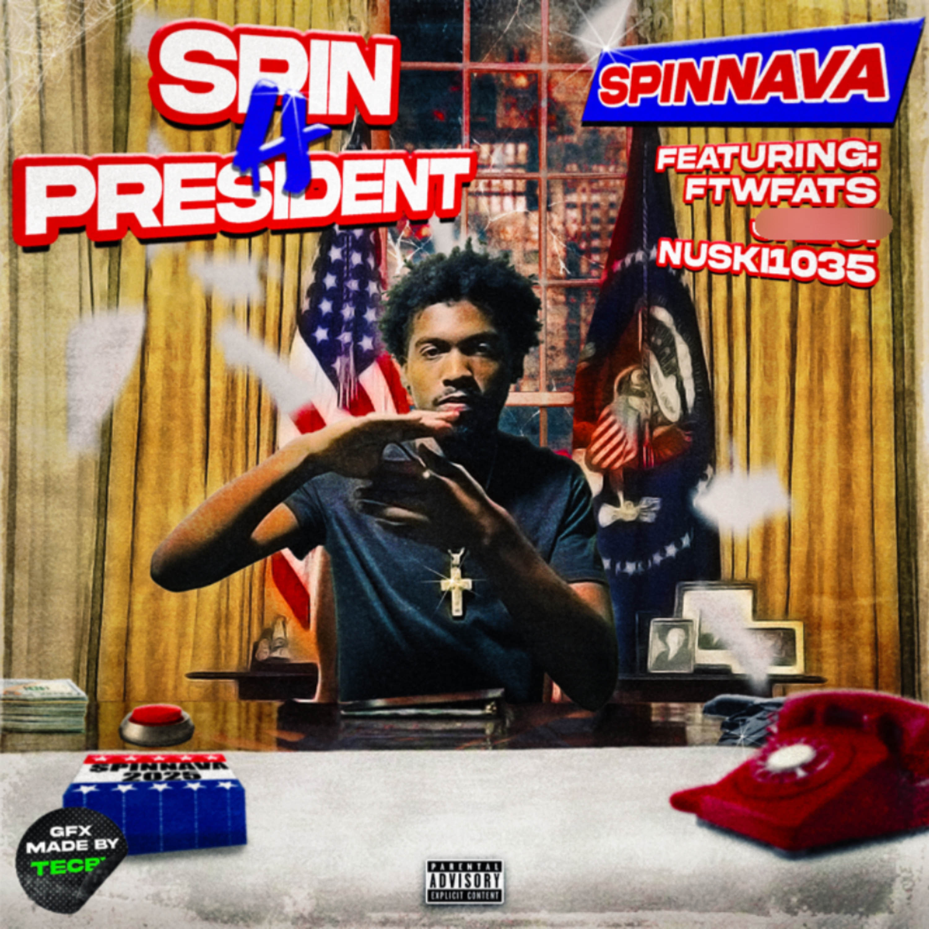 SPIN 4 PRESIDENT artwork