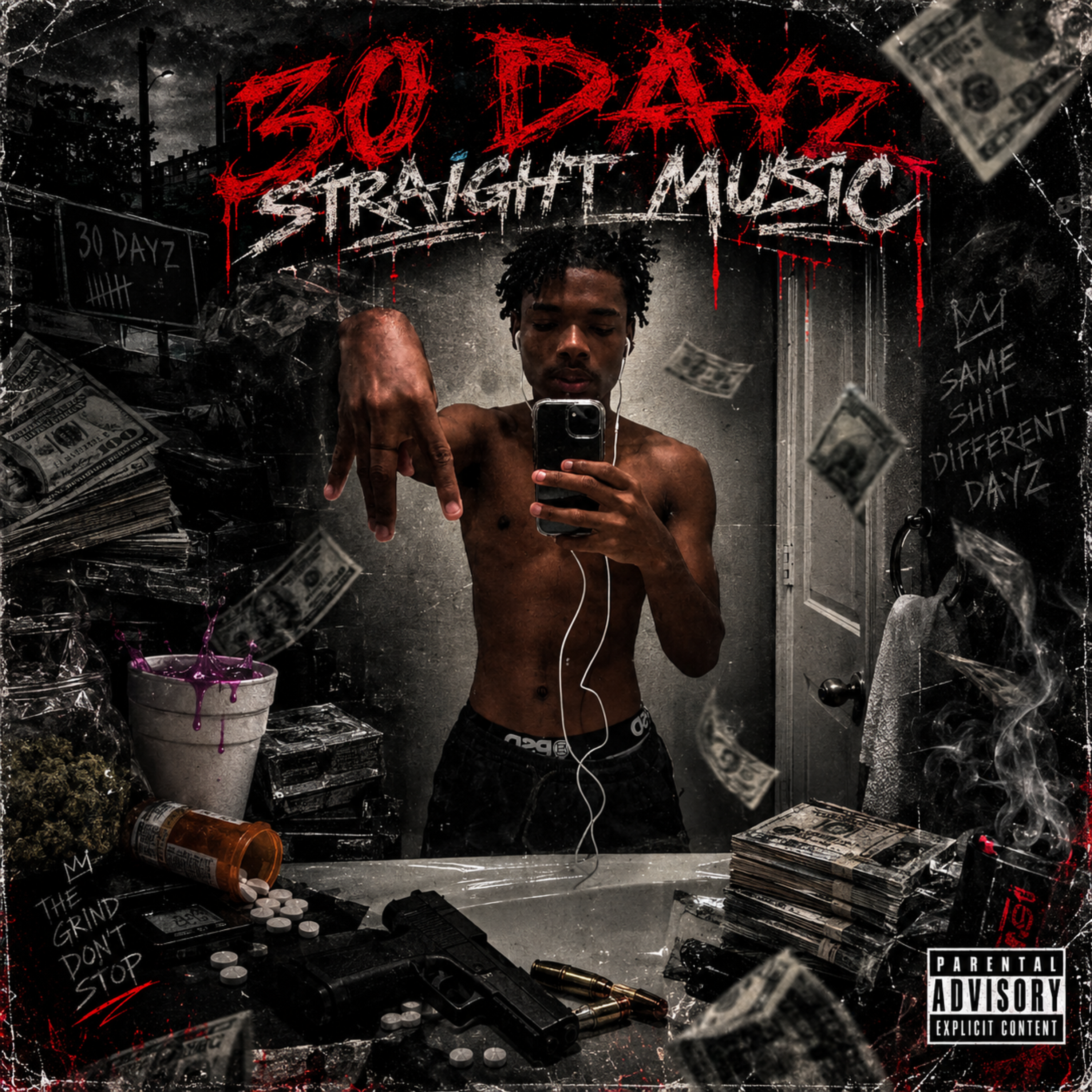 30 Dayz Straight Music by 1F1M VXNN cover art