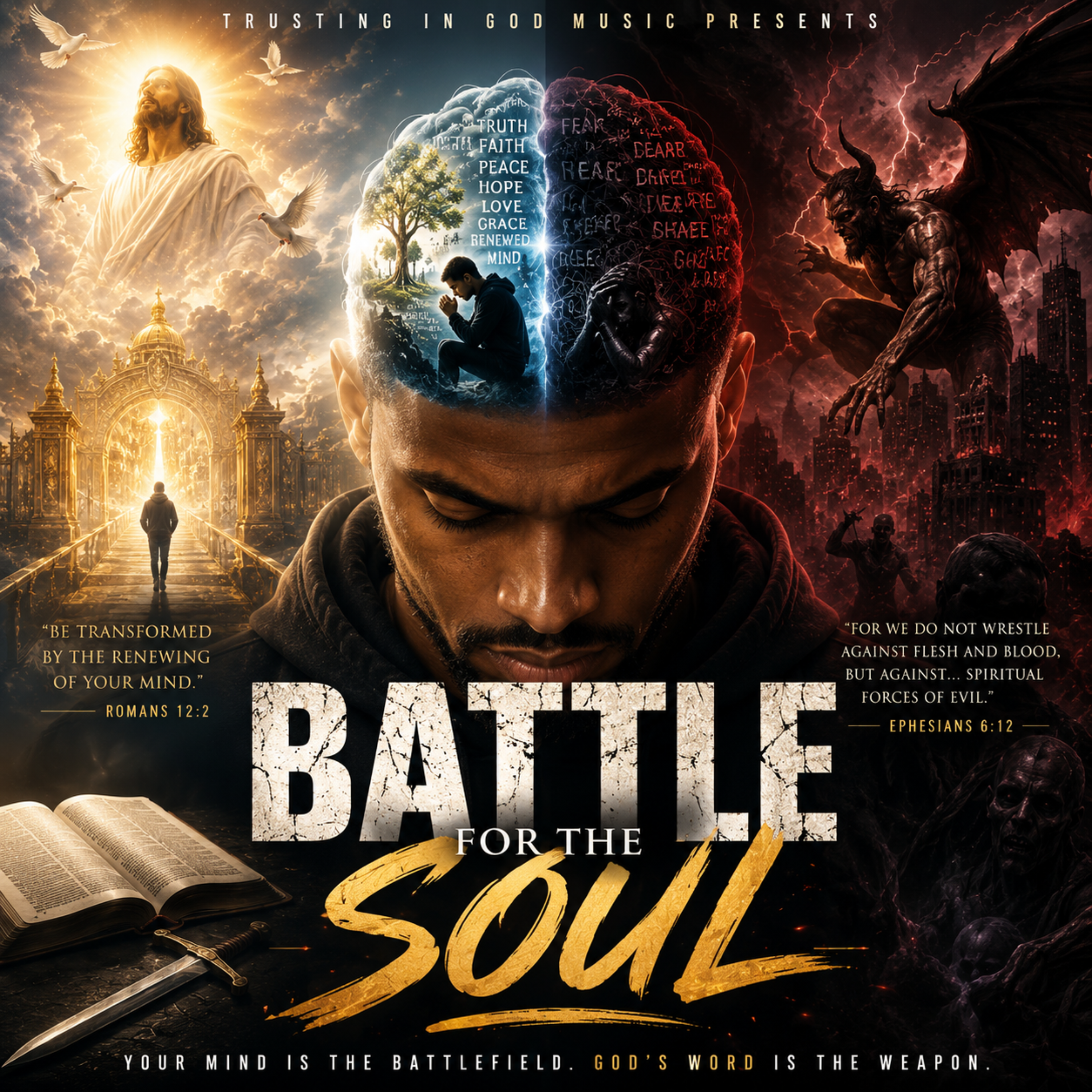 Battle For The Soul by Trusting in God Music cover art