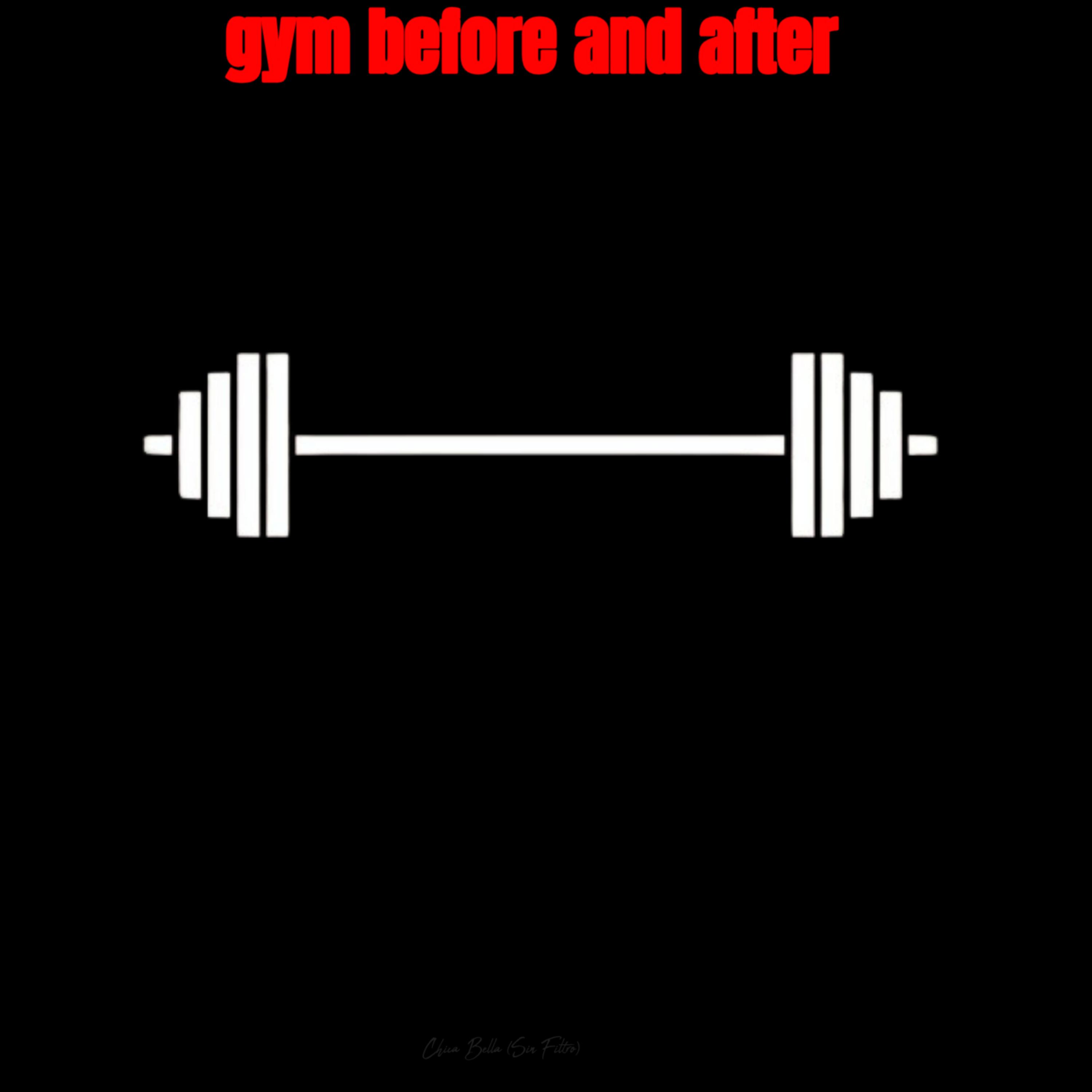gym before and after artwork