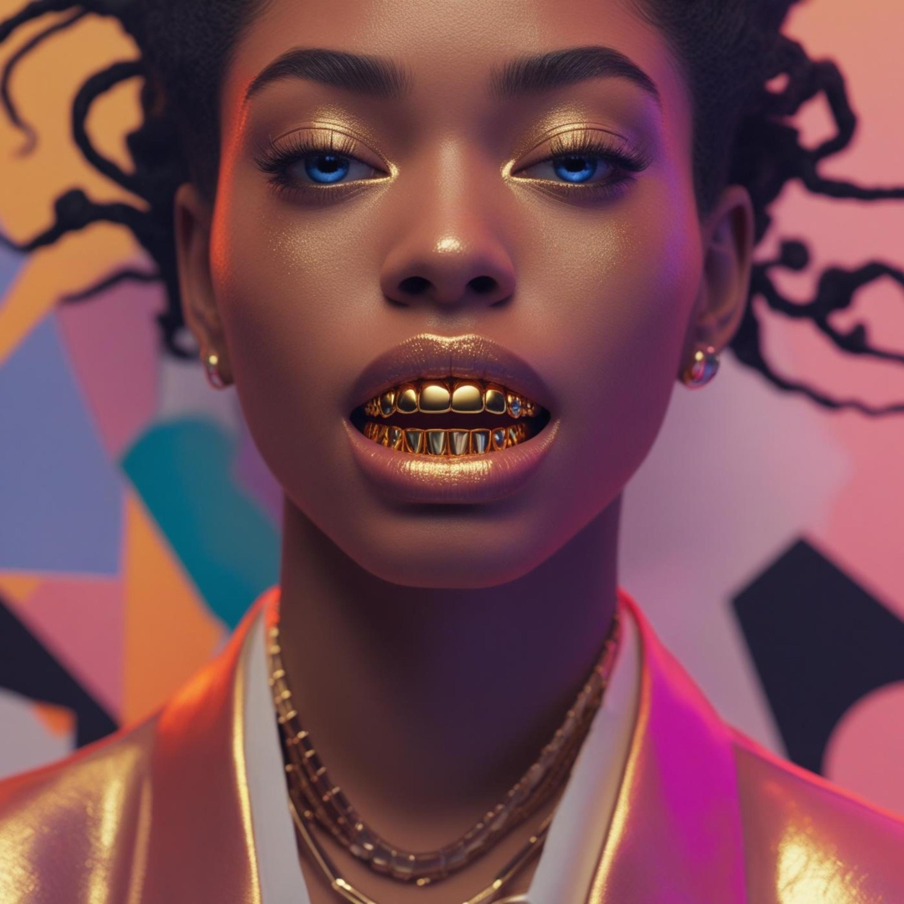 HER GOLD GRILL artwork