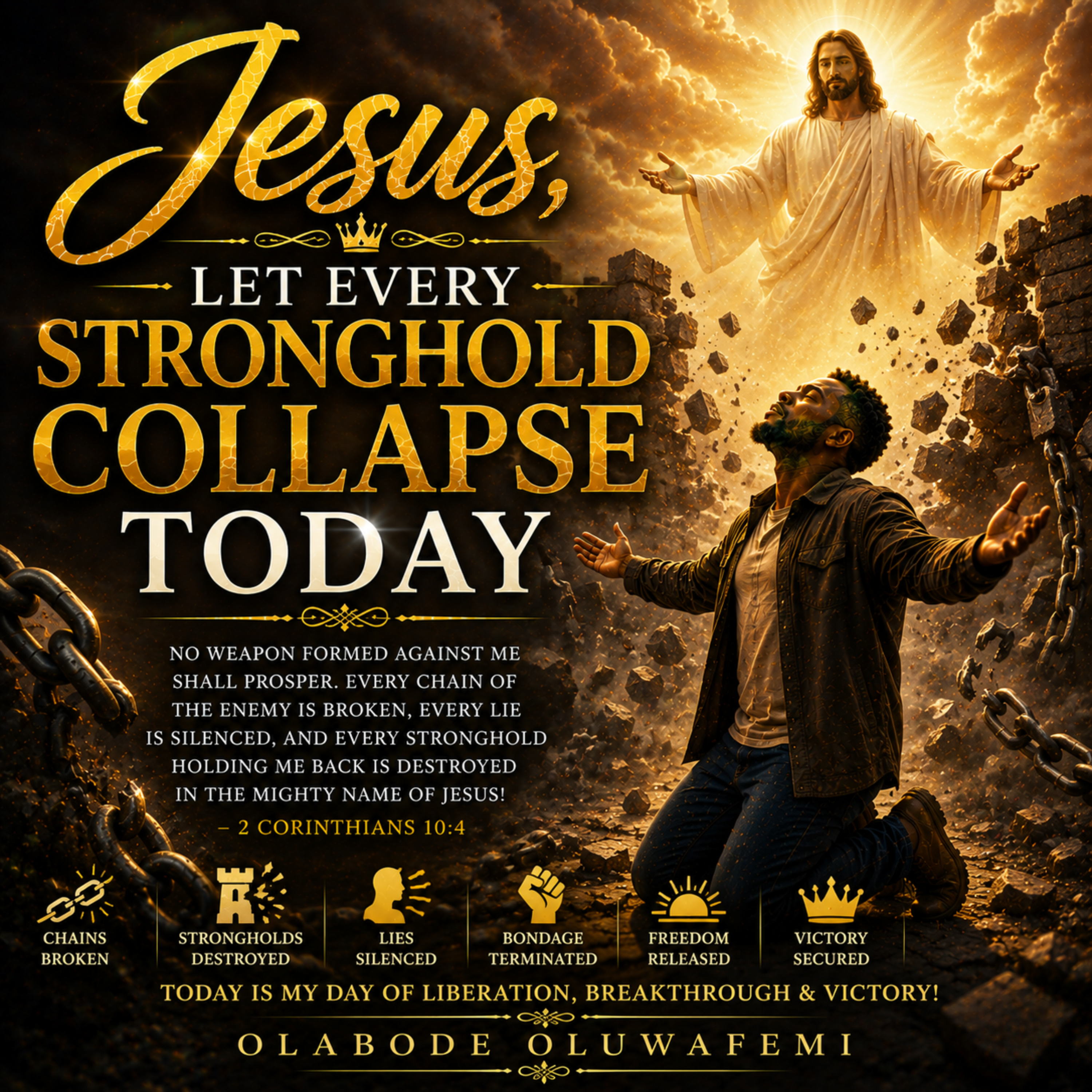 Jesus, Let Every Stronghold Collapse Today by olabode oluwafemi cover art