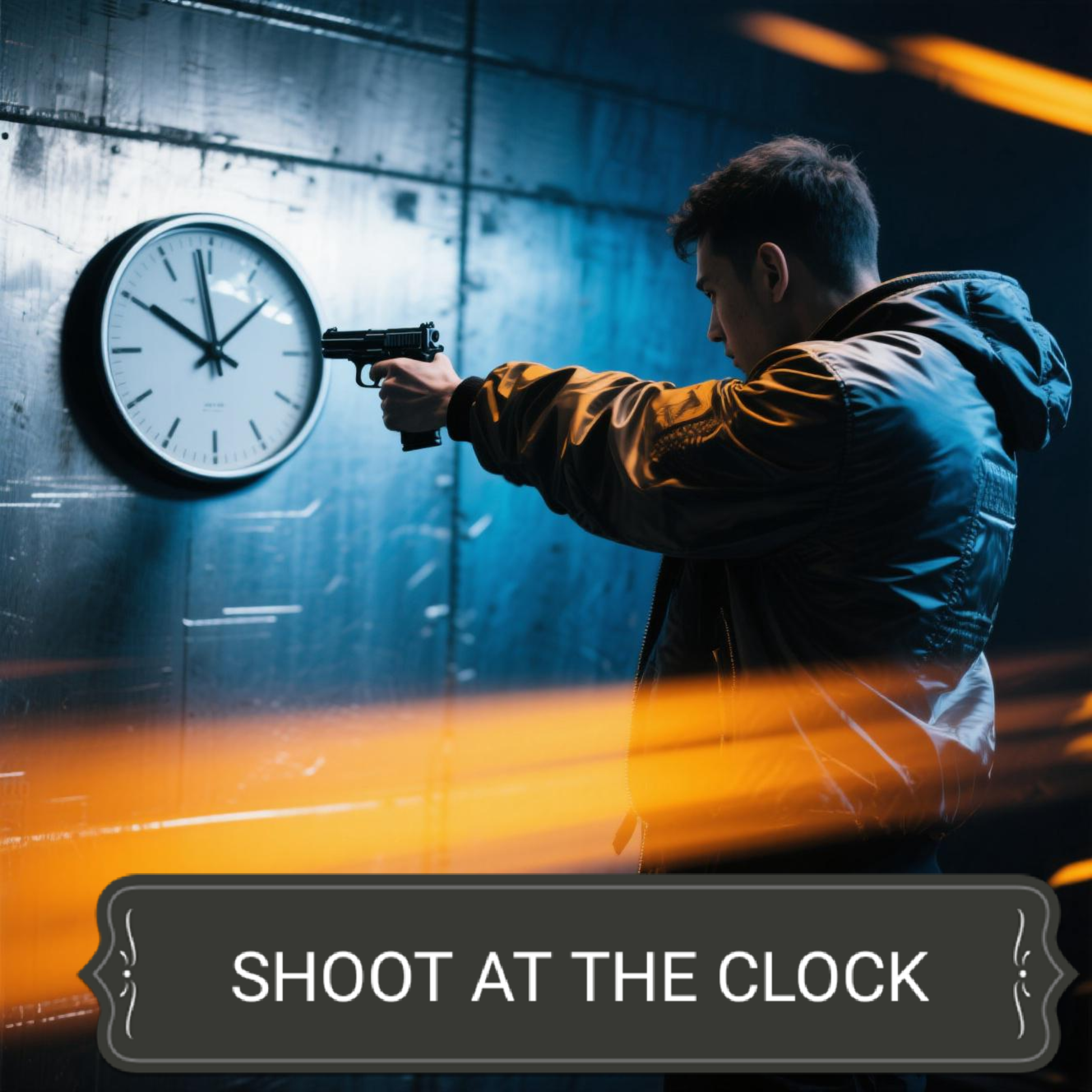 SHOOT AT THE CLOCK artwork