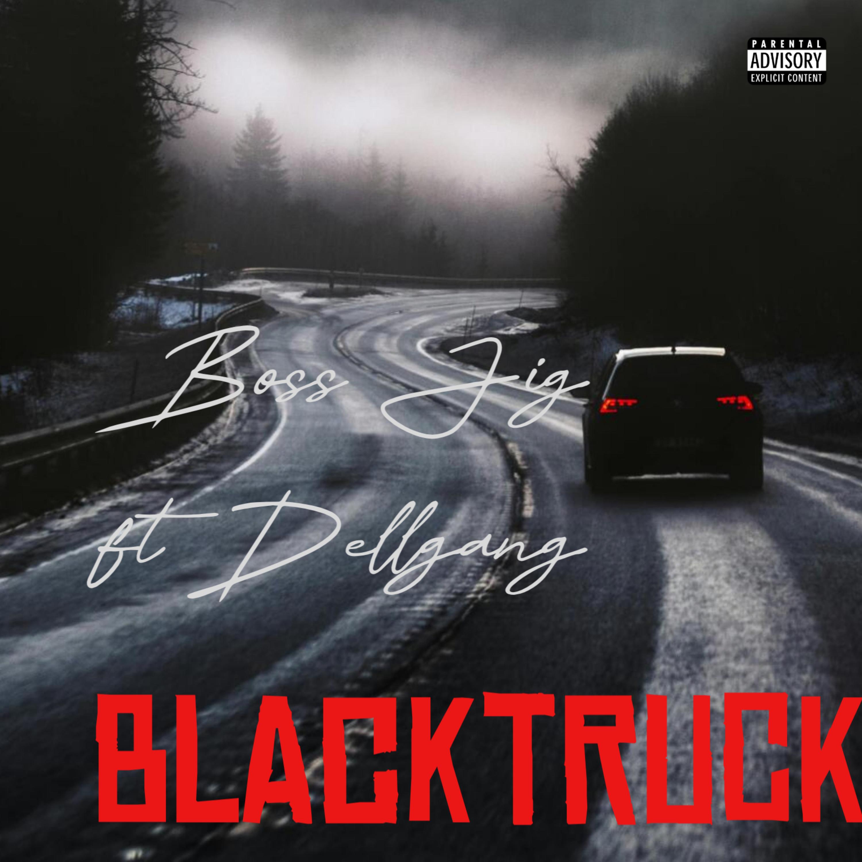 Black truck artwork