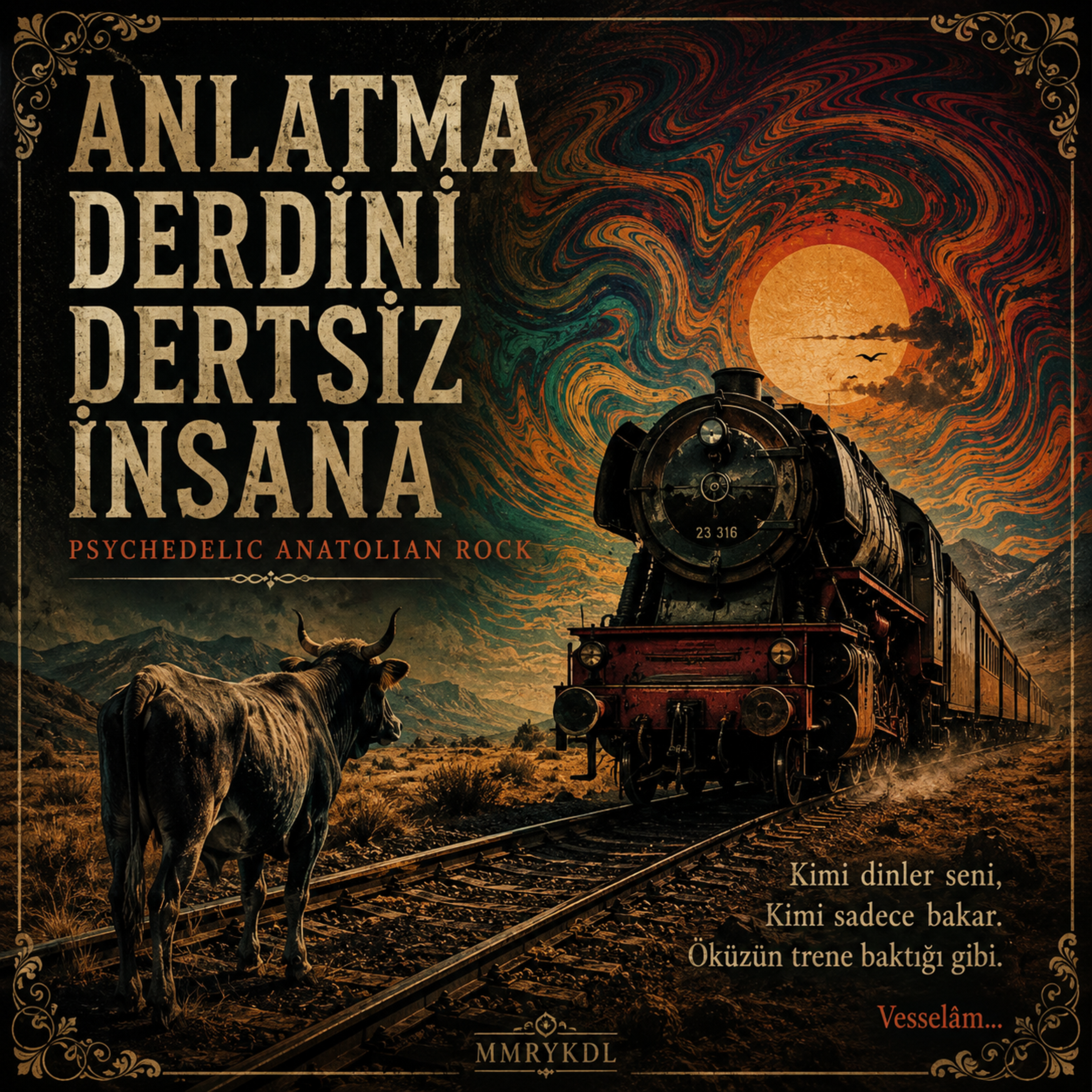ANLATMA DERDİNİ DERTSİZ İNSANA (Psychedelic Anatolian Rock) by MMRYKDL cover art