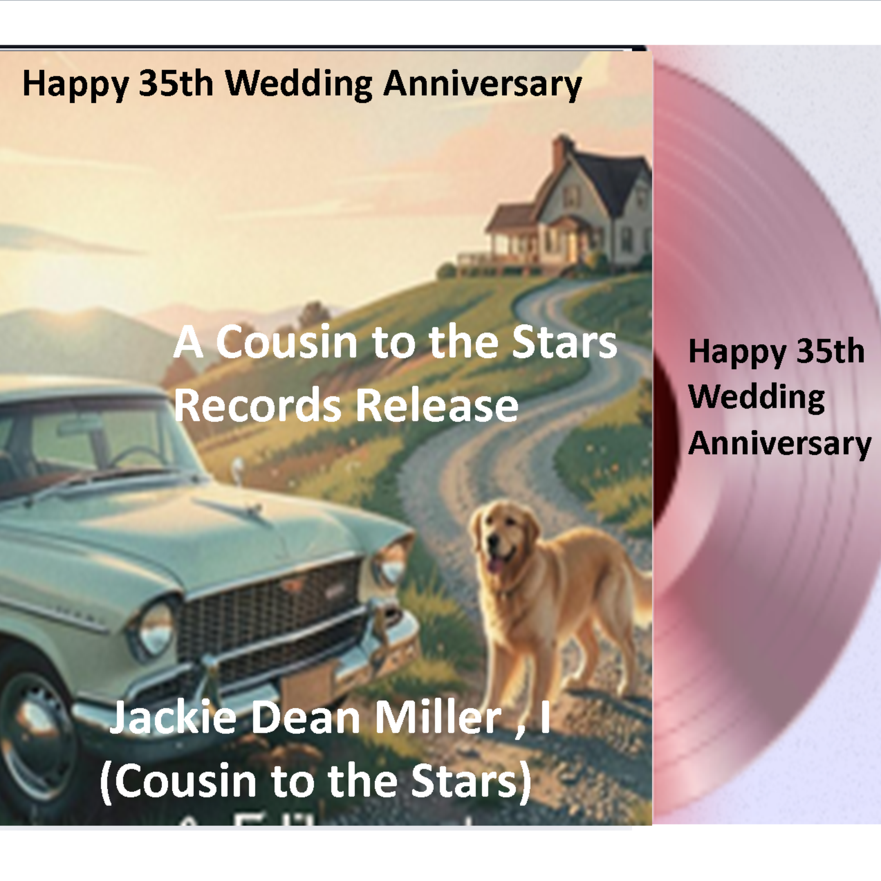 Happy 35th Wedding Anniversary artwork