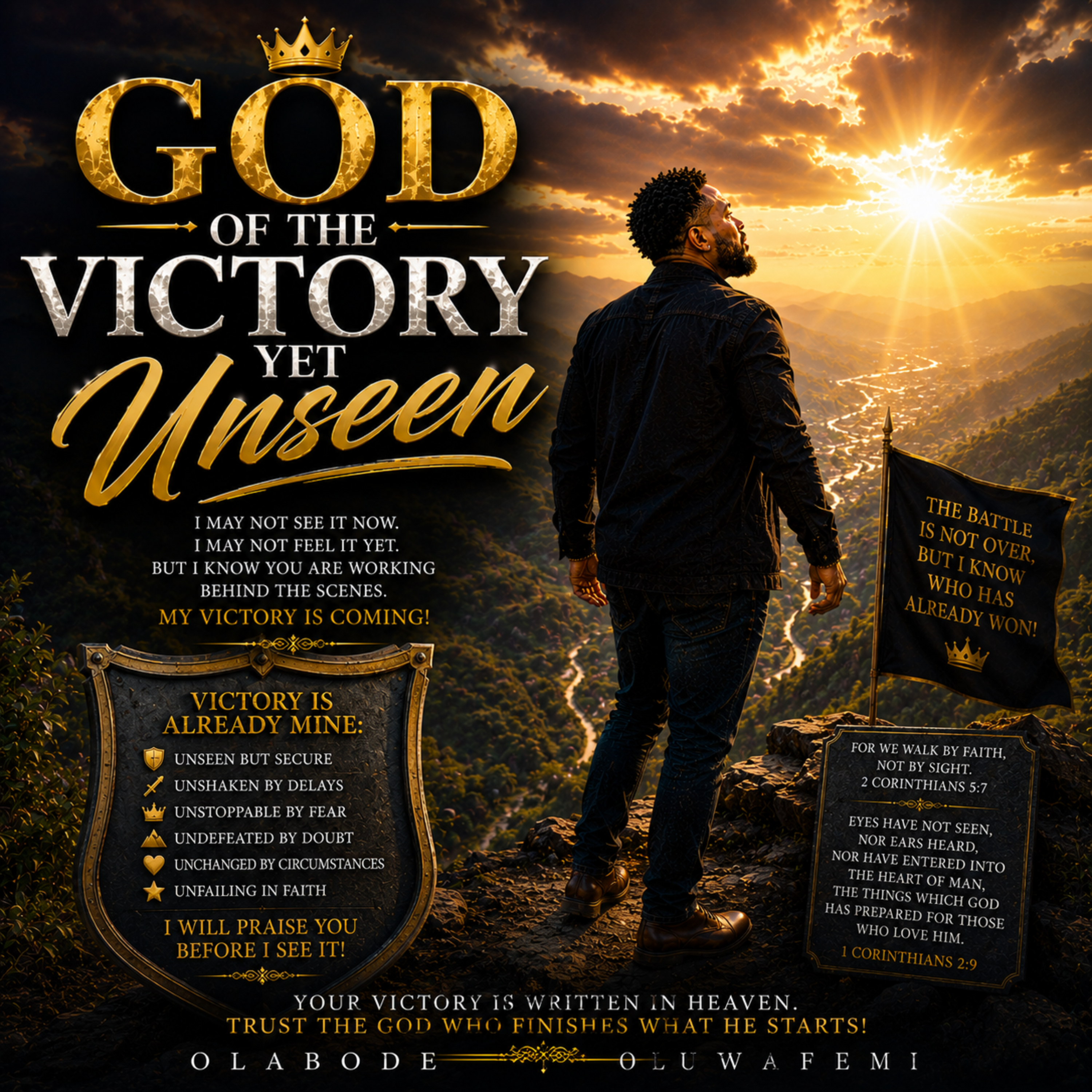 God of the Victory Yet Unseen by olabode oluwafemi cover art