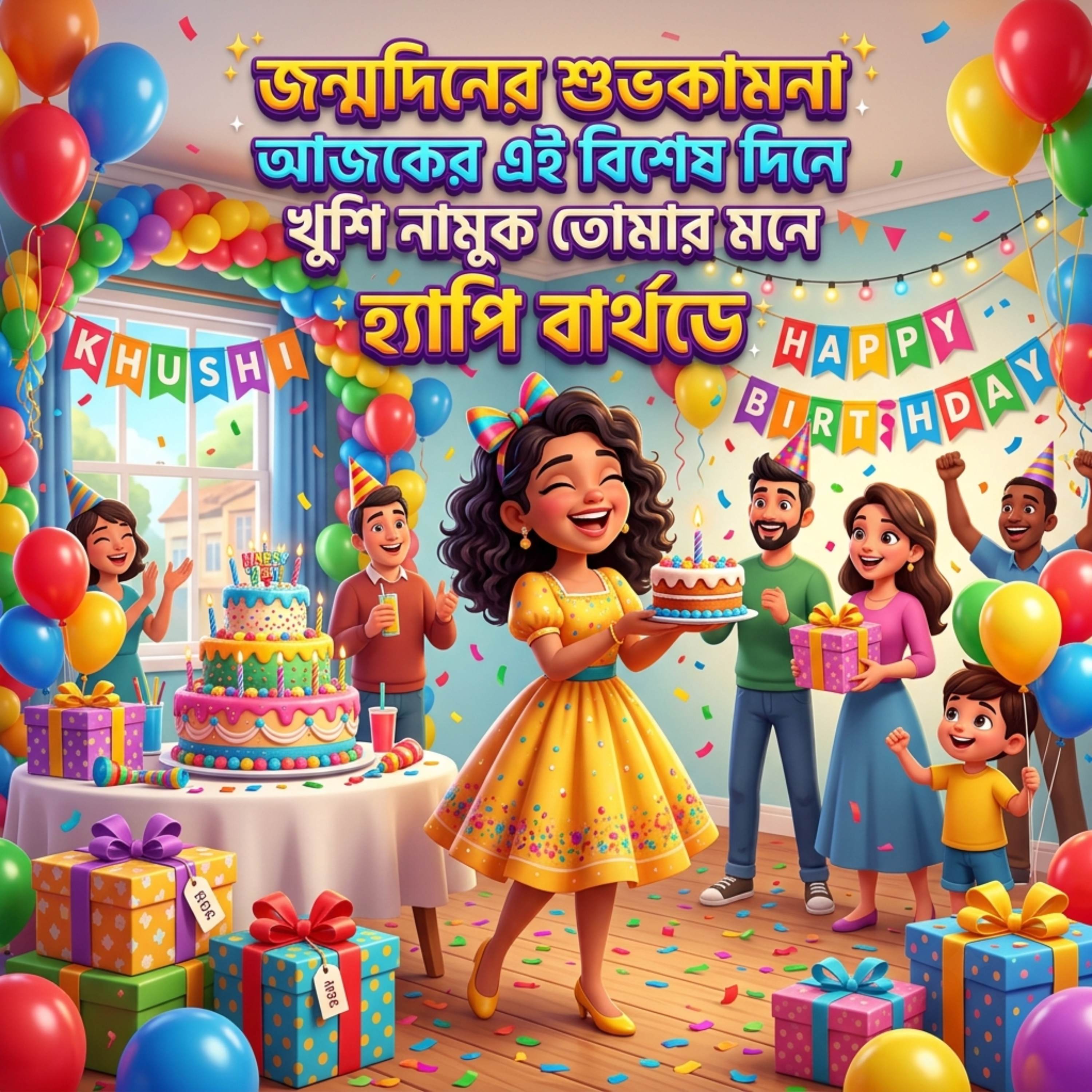 জন্মদিনের শুভকামনা আজকের এই বিশেষ দিনে খুশি নামুক তোমার মনে হ্যাপি বার্থডে Jonmodiner Shubhokamna Ajker Ei Bishesh Dine Khushi Namuk Tomar Mone Happy Birthday by Mubin TusHar cover art