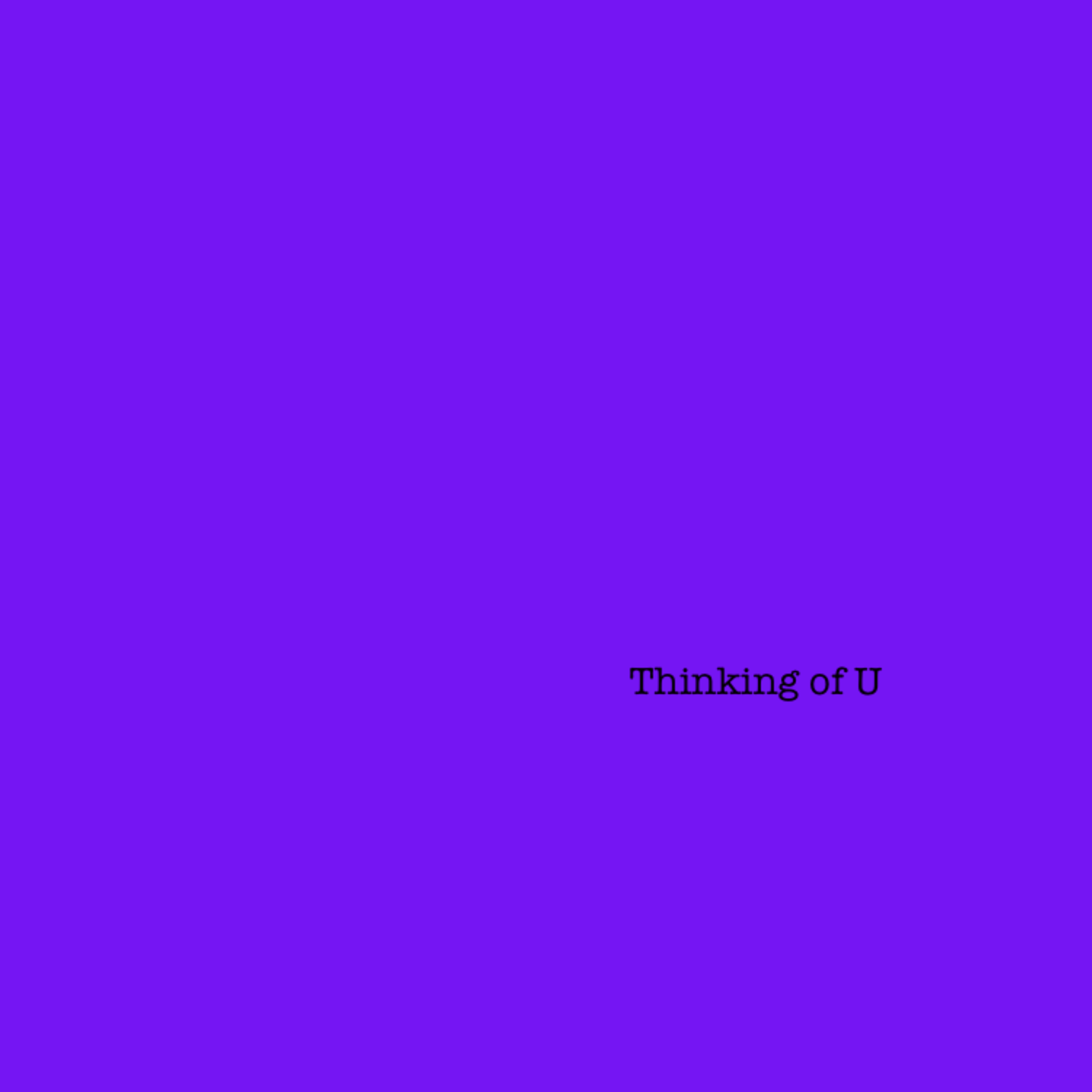 Thinking of U artwork
