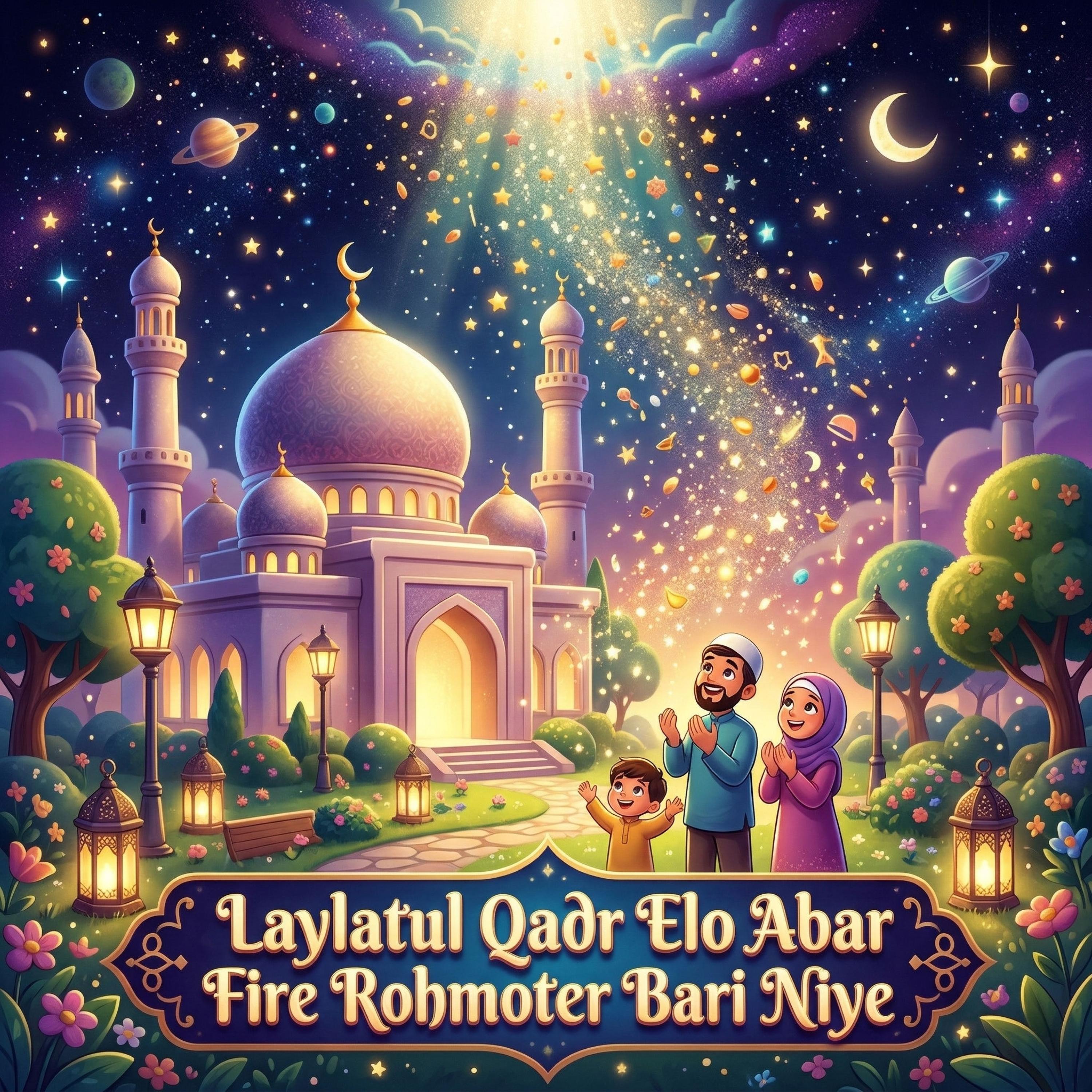 লাইলাতুল কদর এলো আবার ফিরে রহমতের বারি নিয়ে Laylatul Qadr Elo Abar Fire Rohmoter Bari Niye by Mubin TusHar cover art