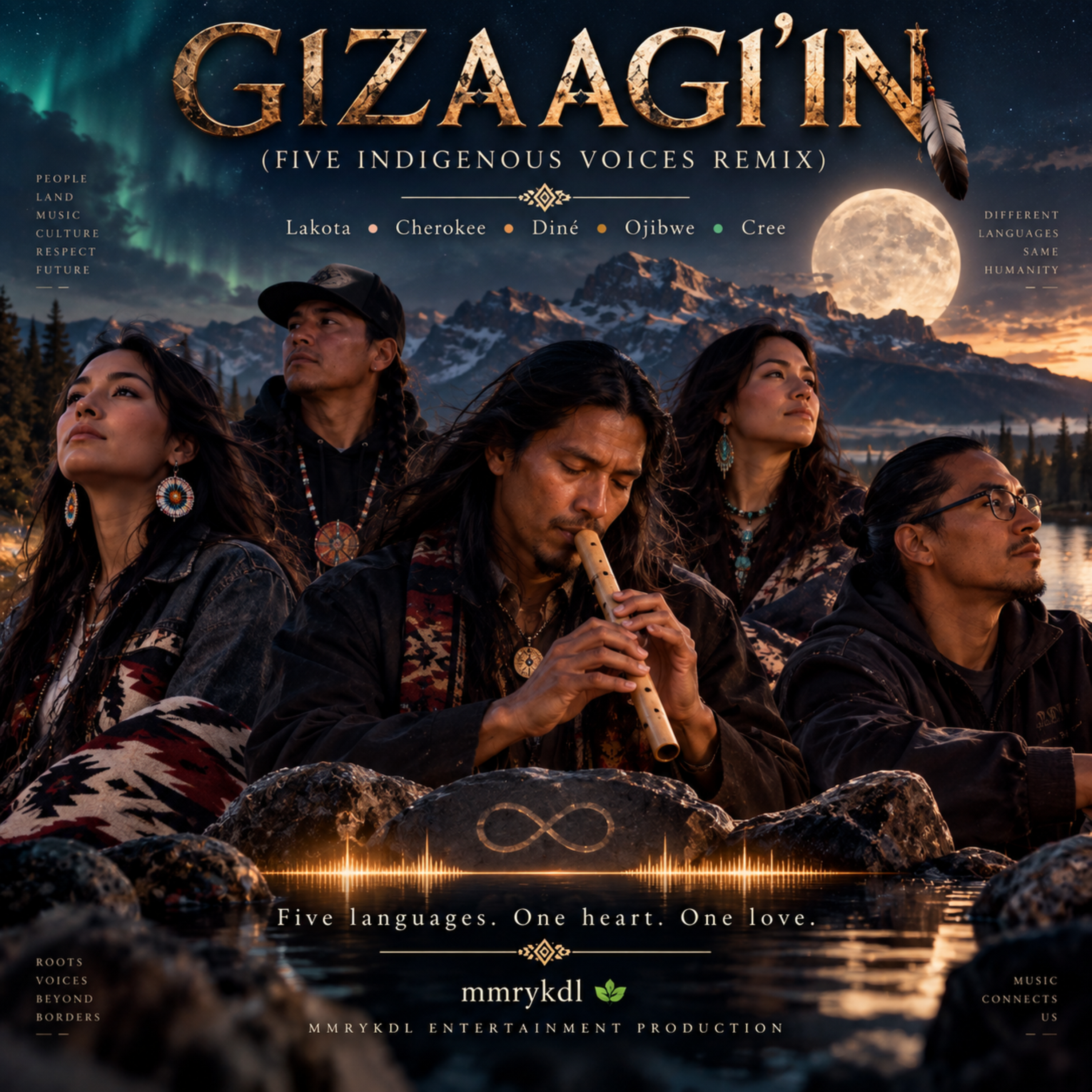 GIZAAGI'IN (Five Indigenous Voices Remix) by MMRYKDL cover art