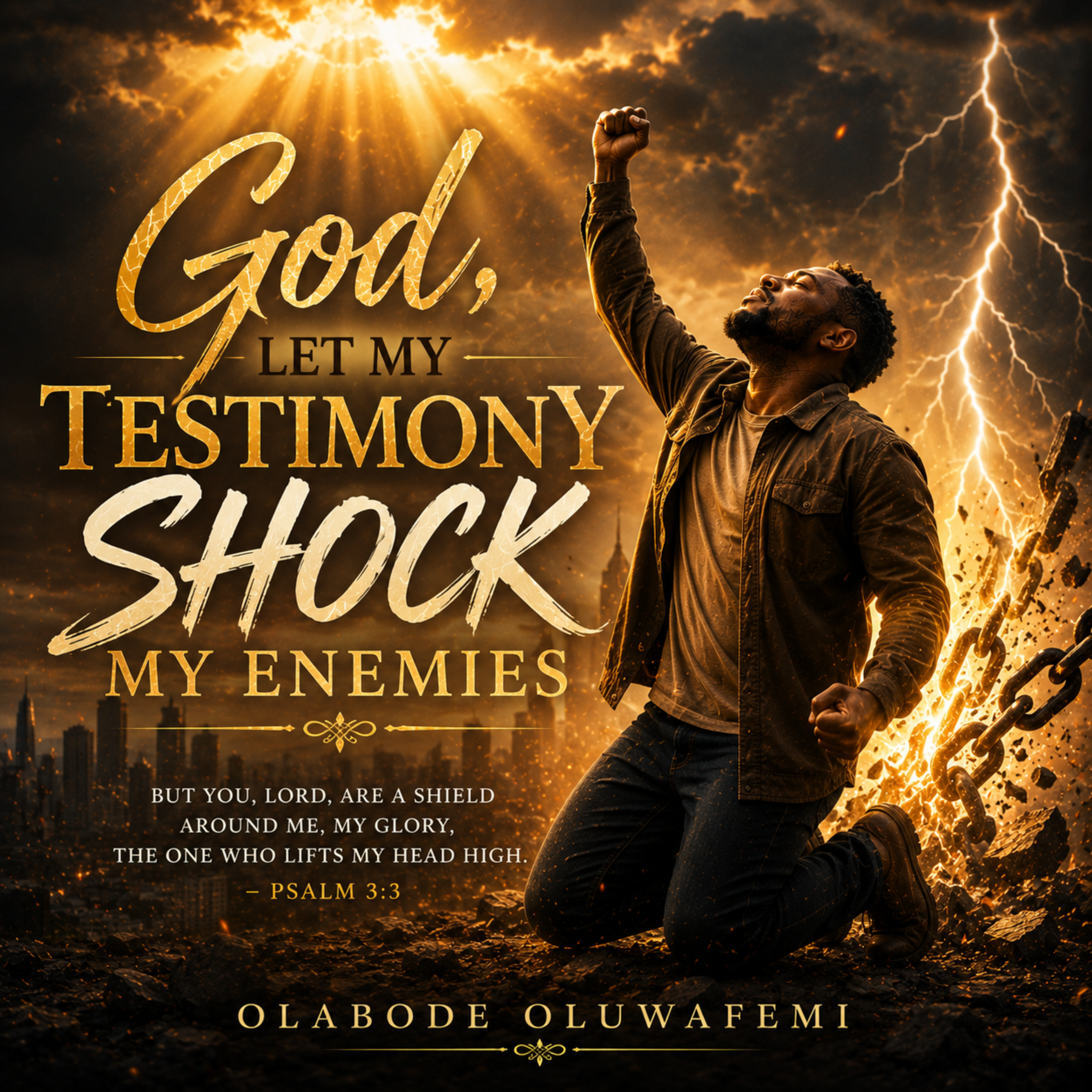 God, Let My Testimony Shock My Enemies by olabode oluwafemi cover art
