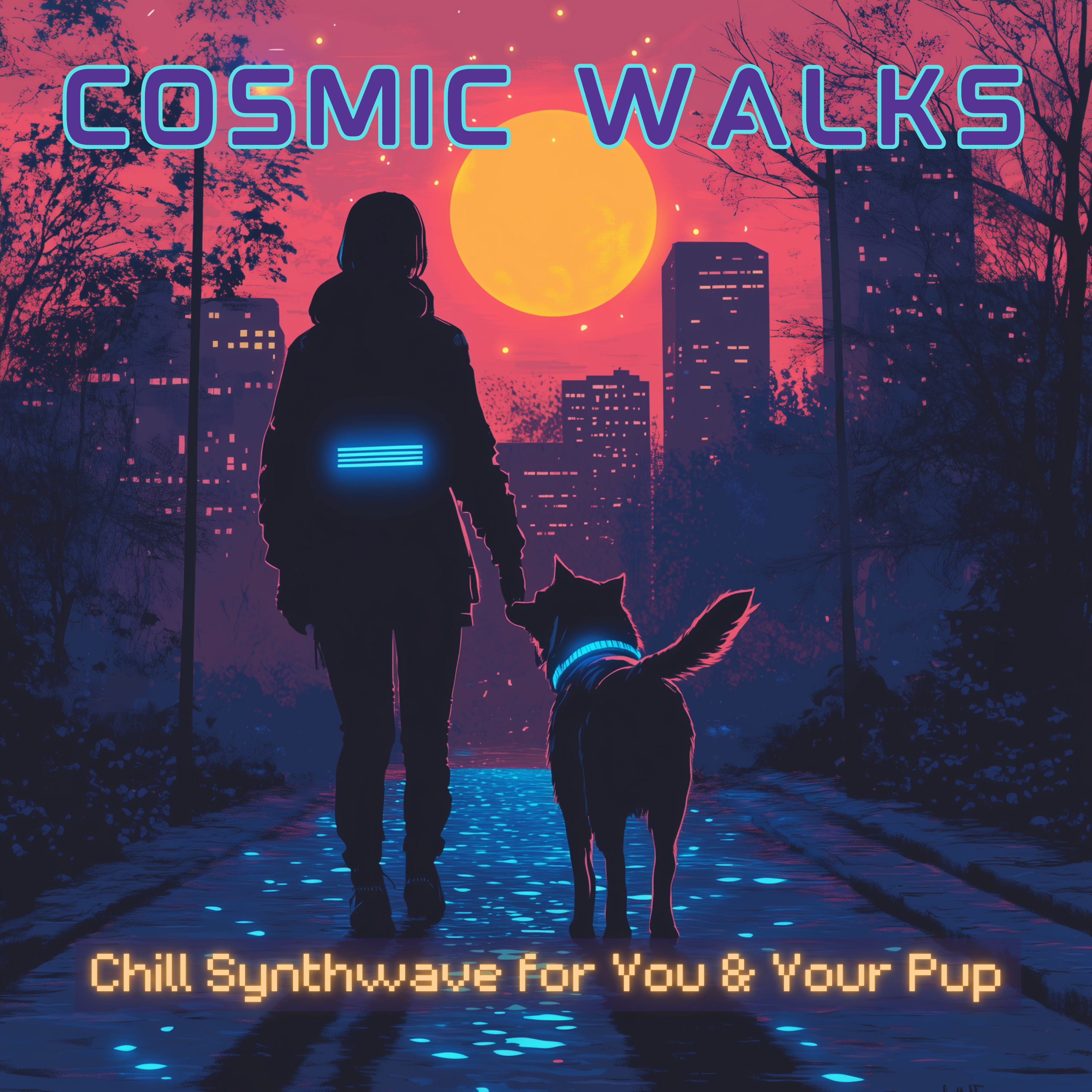 Cosmic Walks: Chill Synthwave for You & Your Pup artwork
