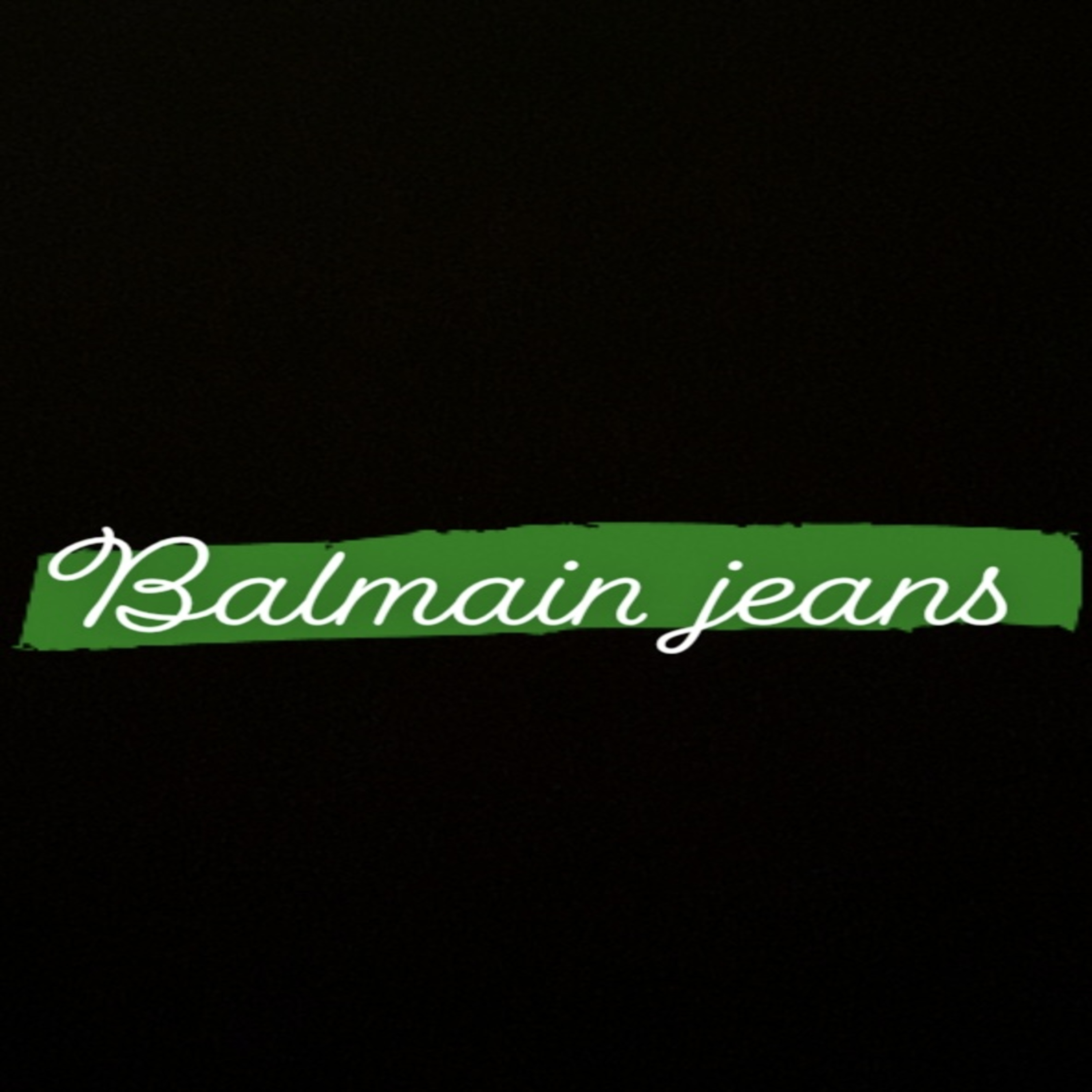 Balmain Jeans artwork