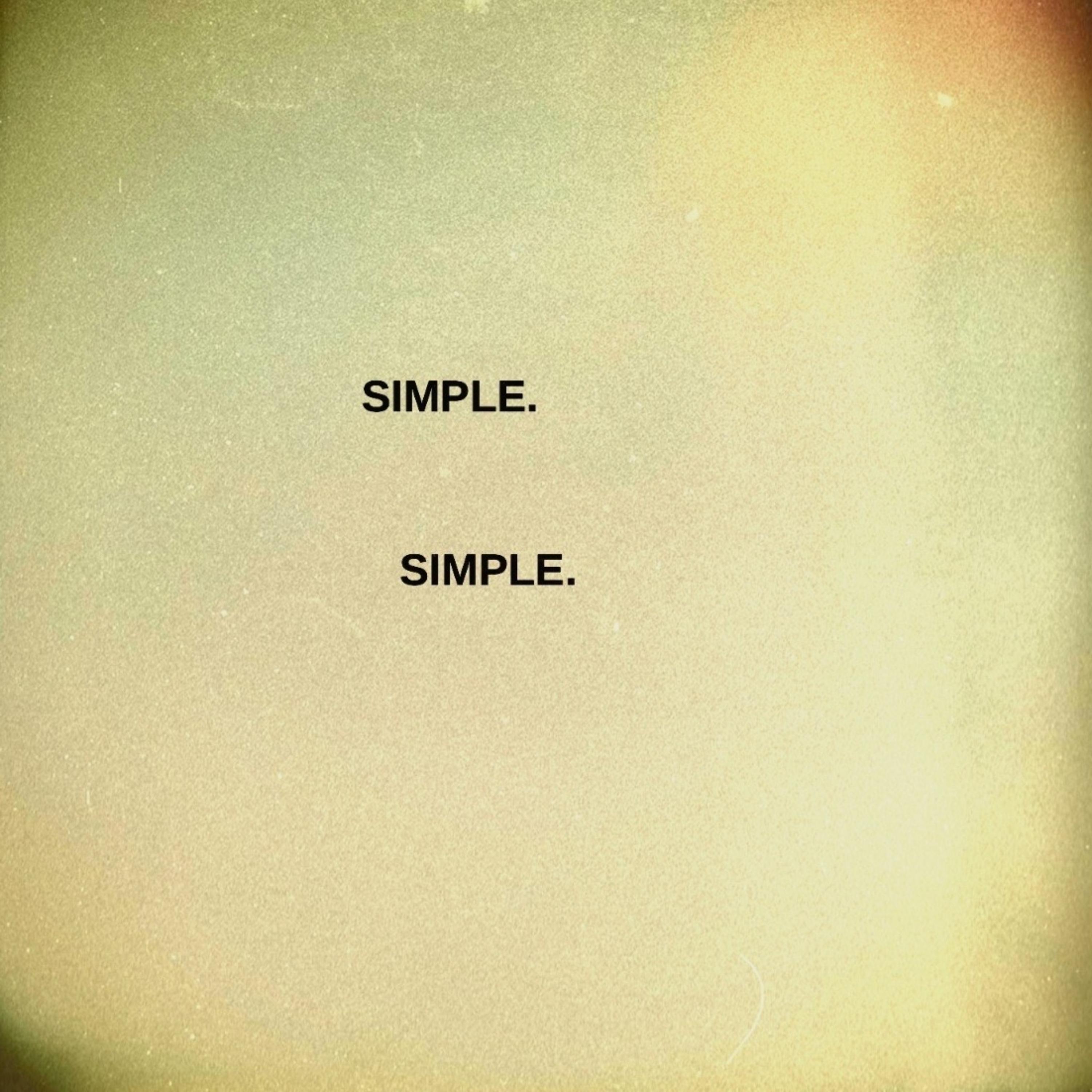 SIMPLE artwork
