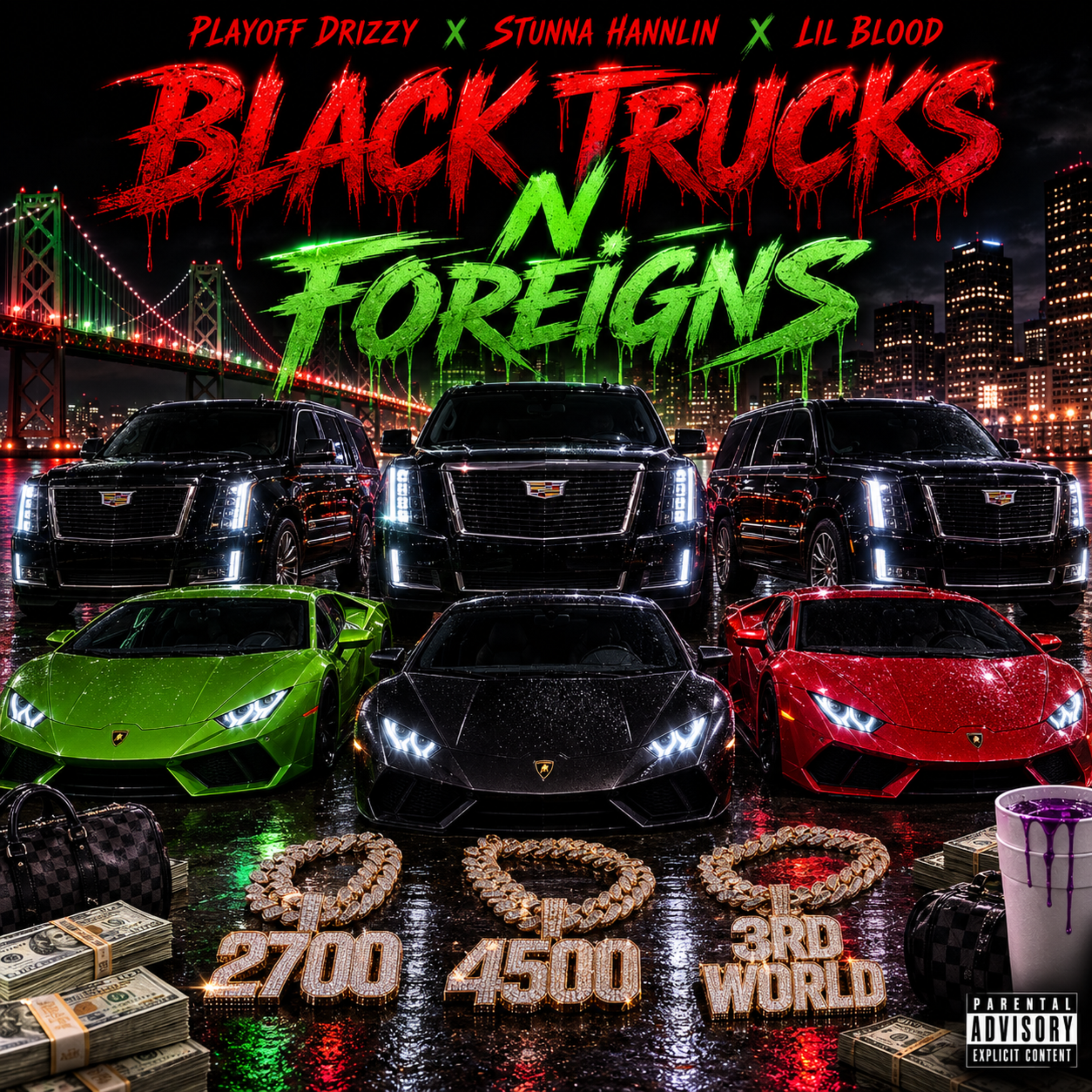 Black Trucks N Foreigns by Stunna Hannlin cover art