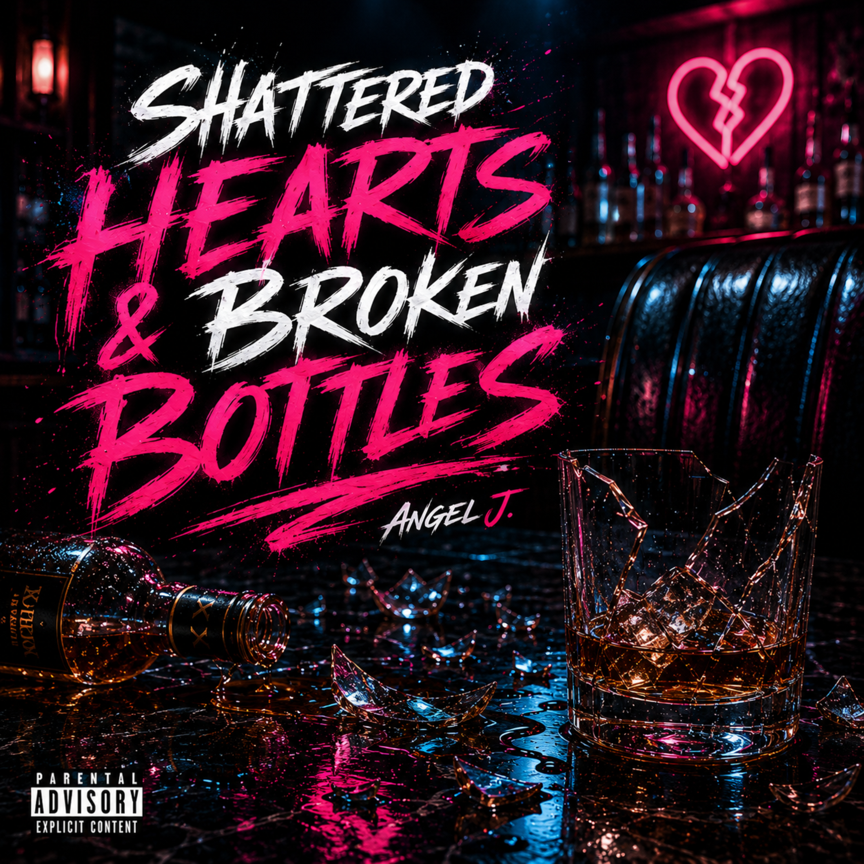Shattered Hearts & Broken Bottles by Angel J. cover art