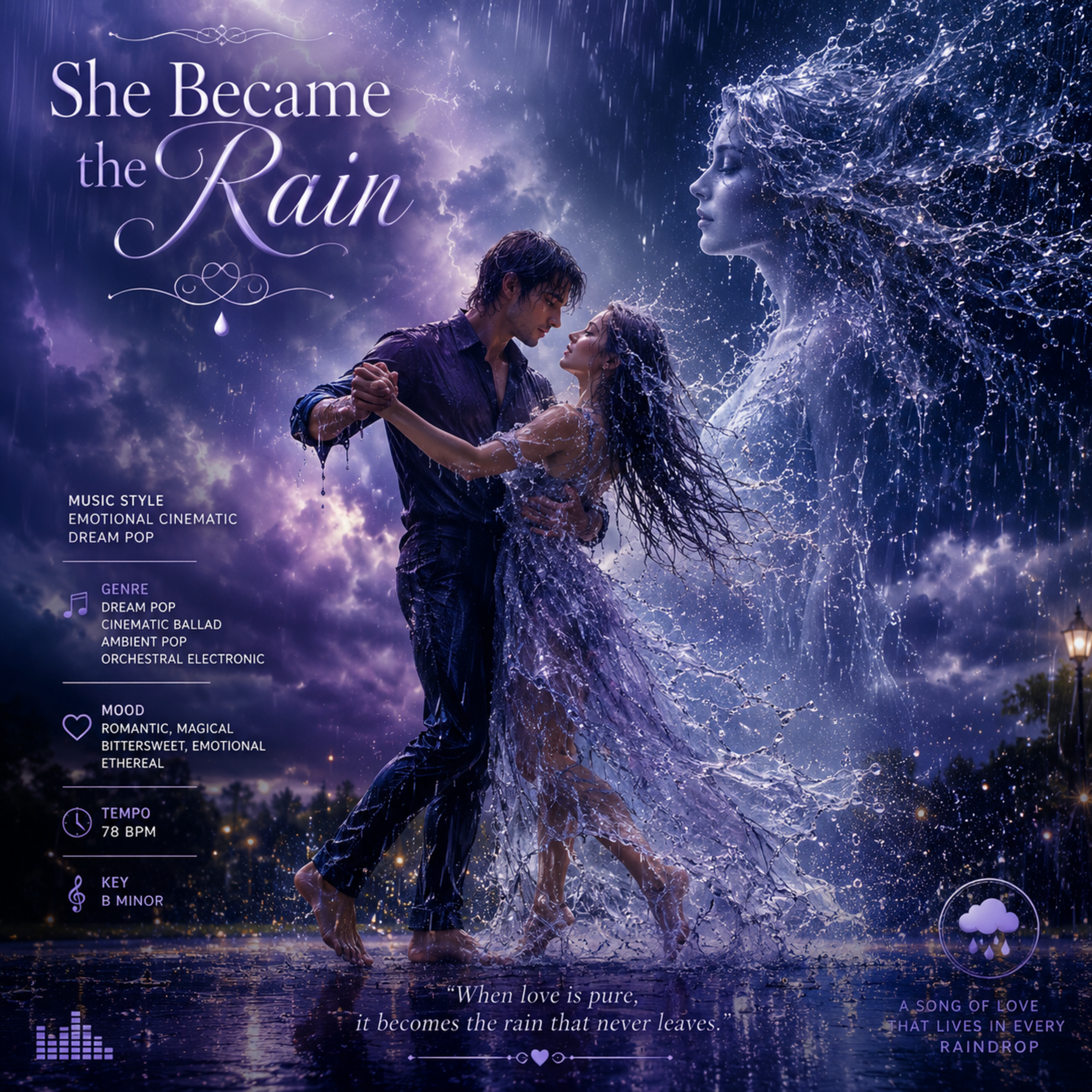 She Became the Rain by Roshan Wishwajith cover art