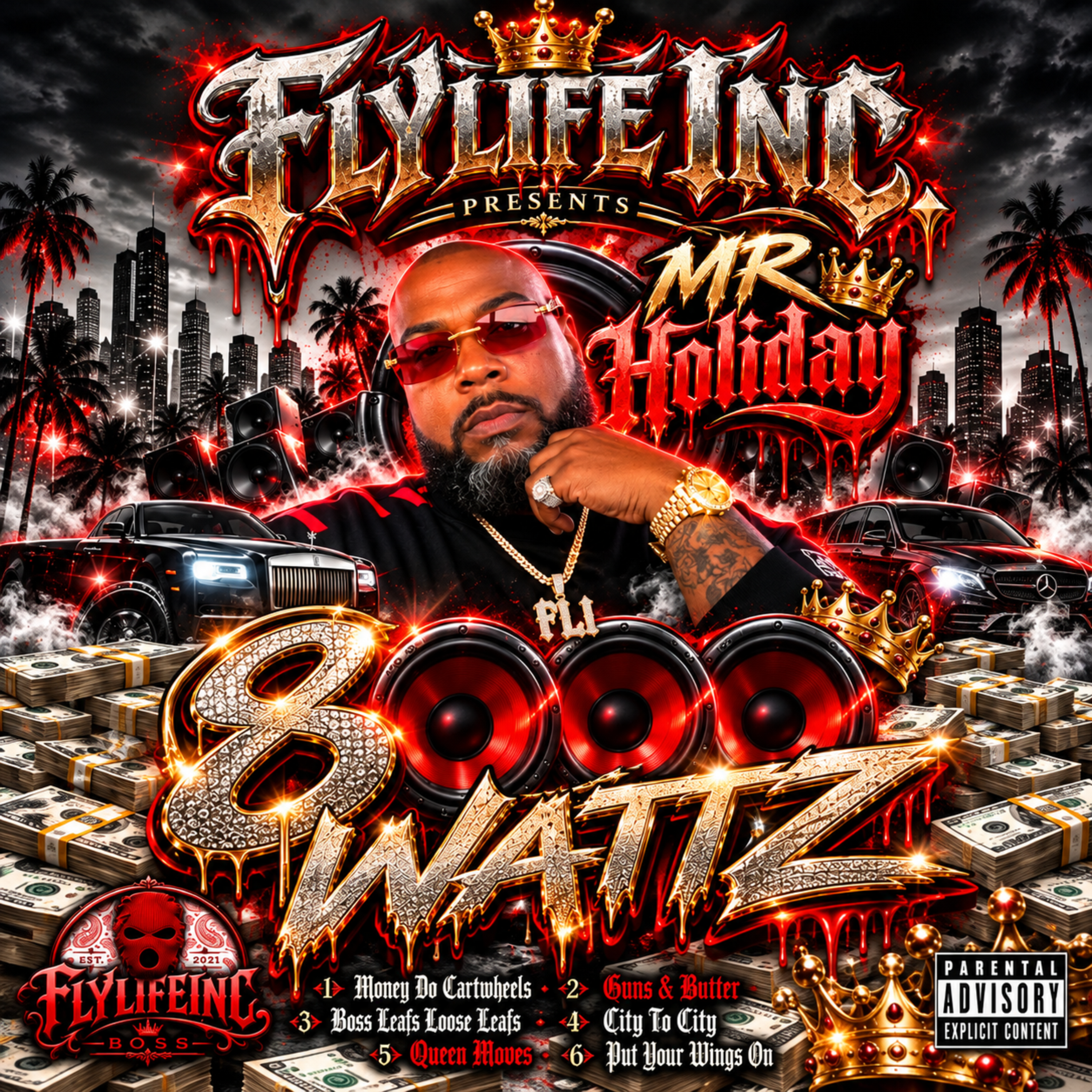 8000 Wattz by Mr Holiday cover art