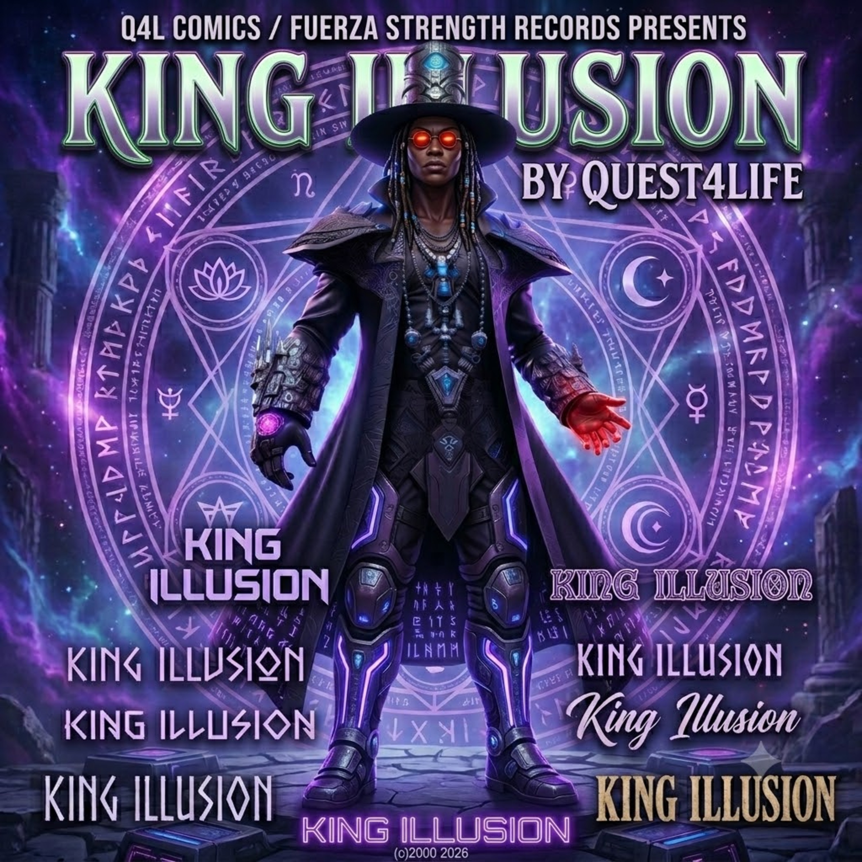 KING ILLUSION by QUEST4LIFE AKA EL NEGRO KALIENTE cover art