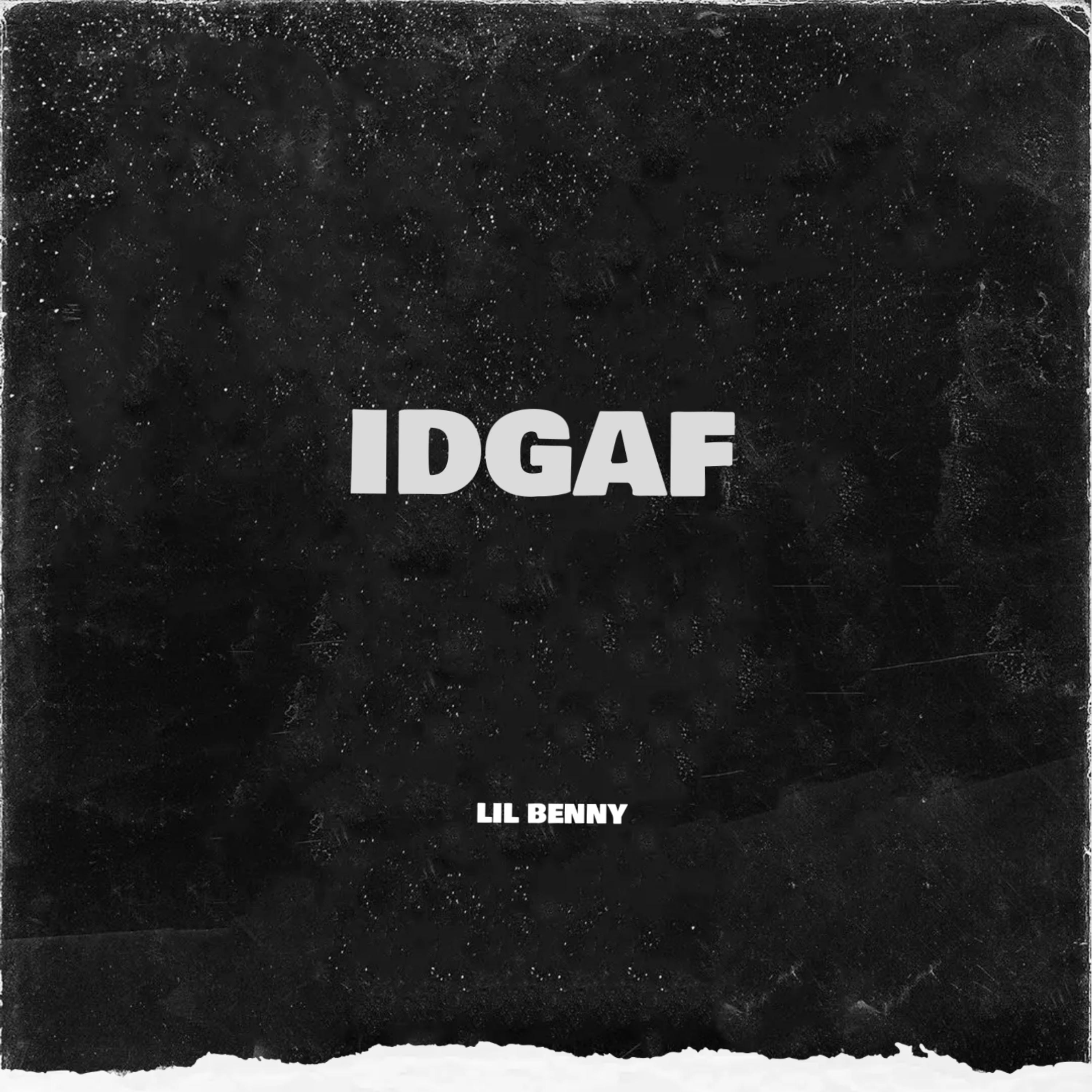 IDGAF by Lil Benny cover art