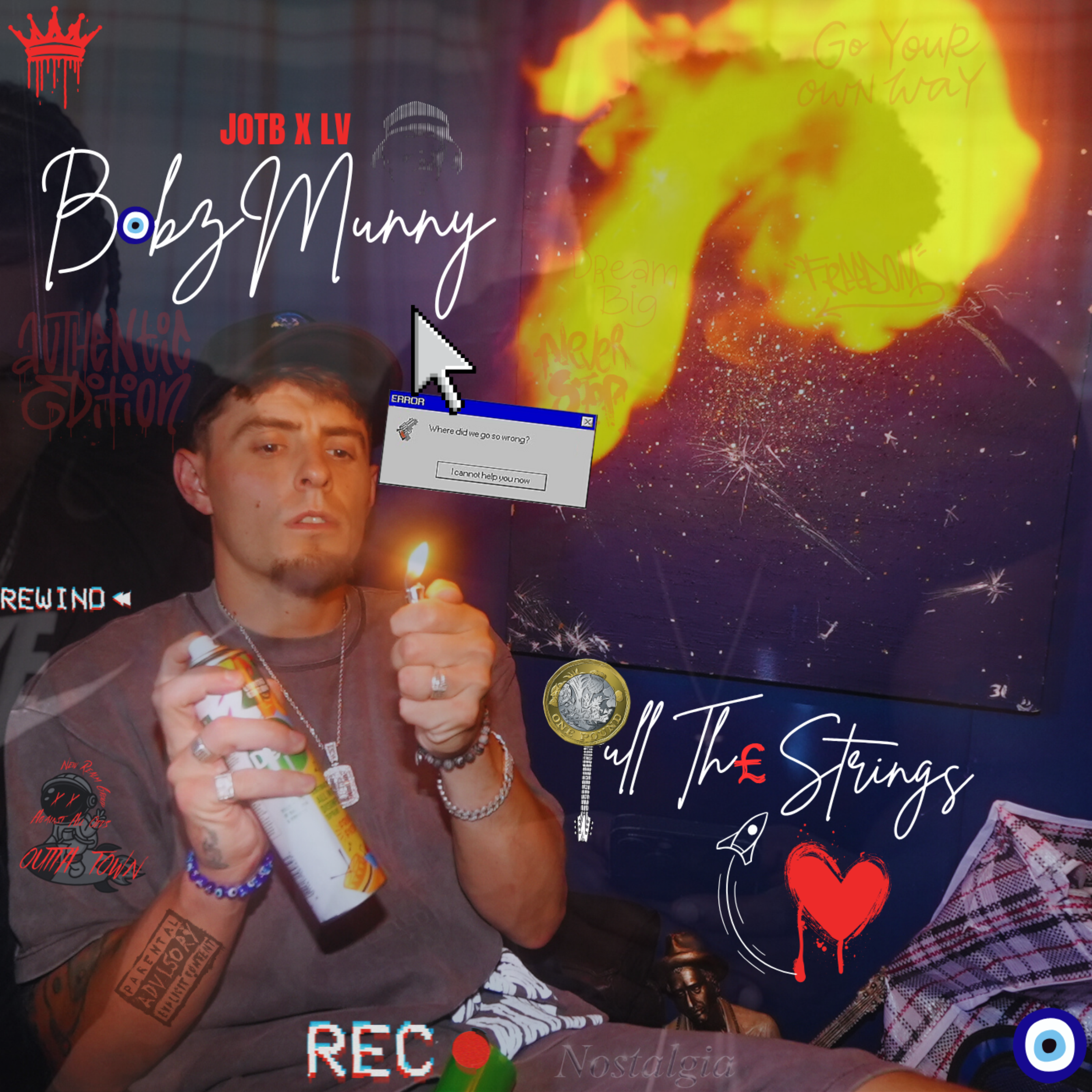 PULL TH£ STRINGS artwork