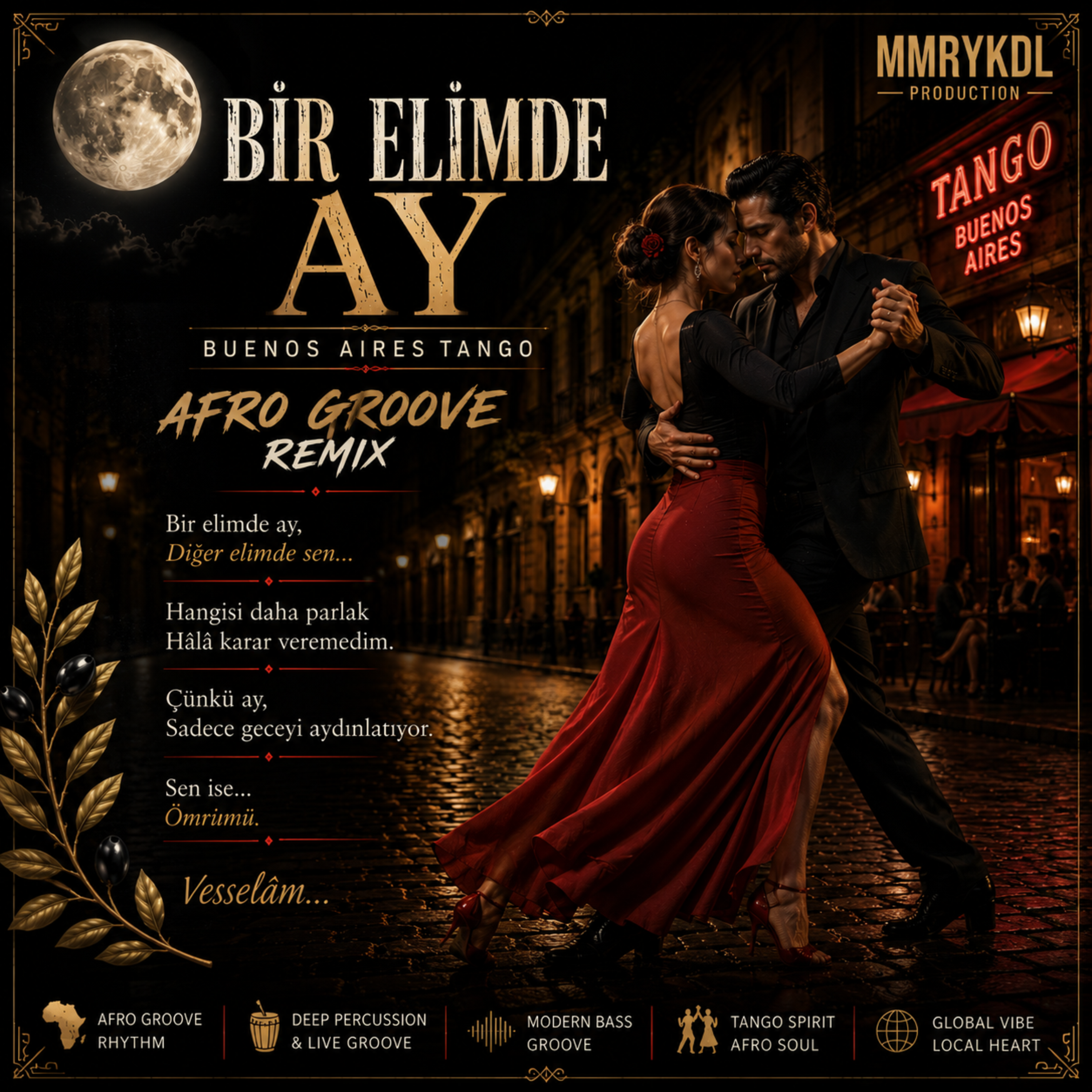 Bir Elimde Ay ( afro house remix) by MMRYKDL cover art