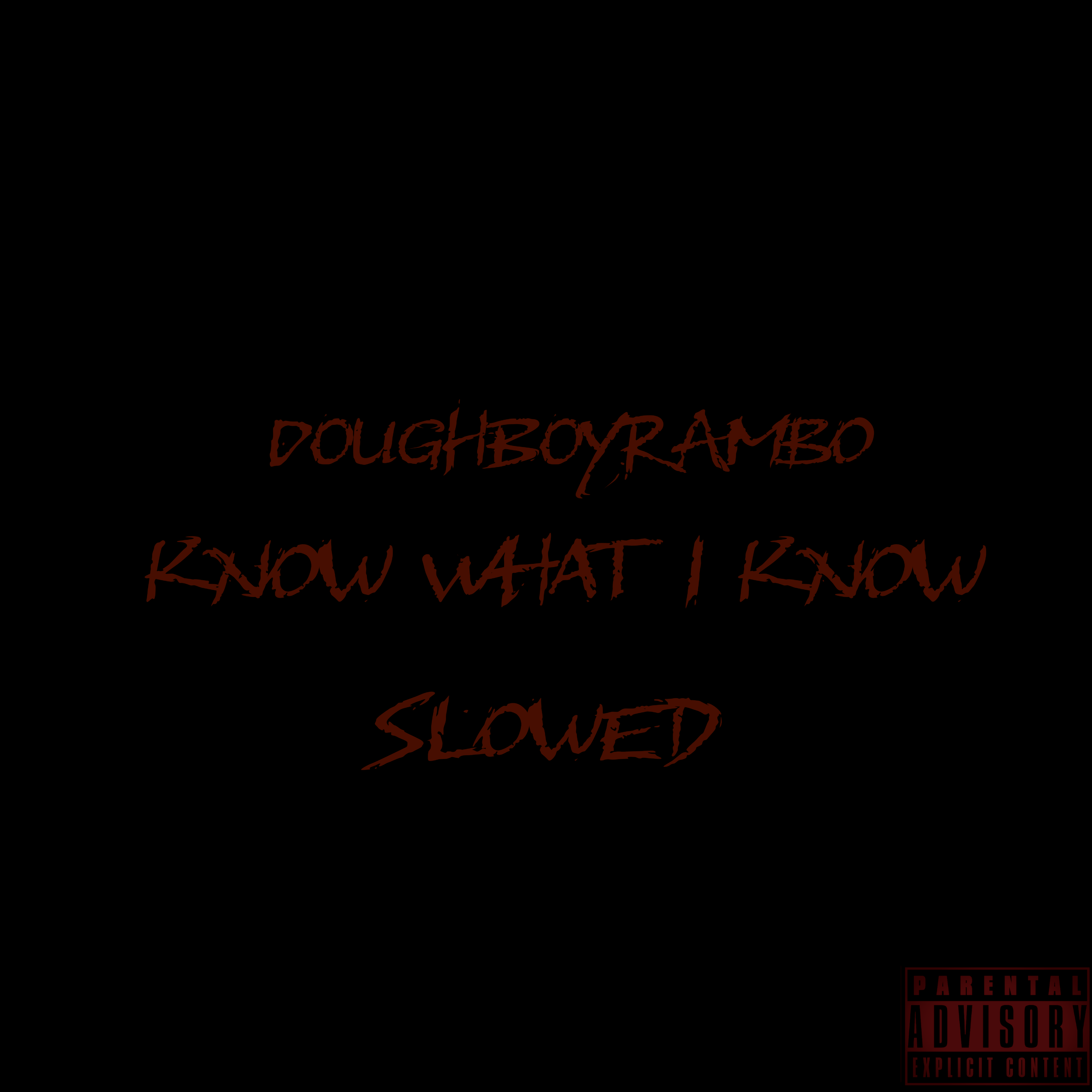 Know what i know (Slowed Version) by DoughBoyRambo cover art