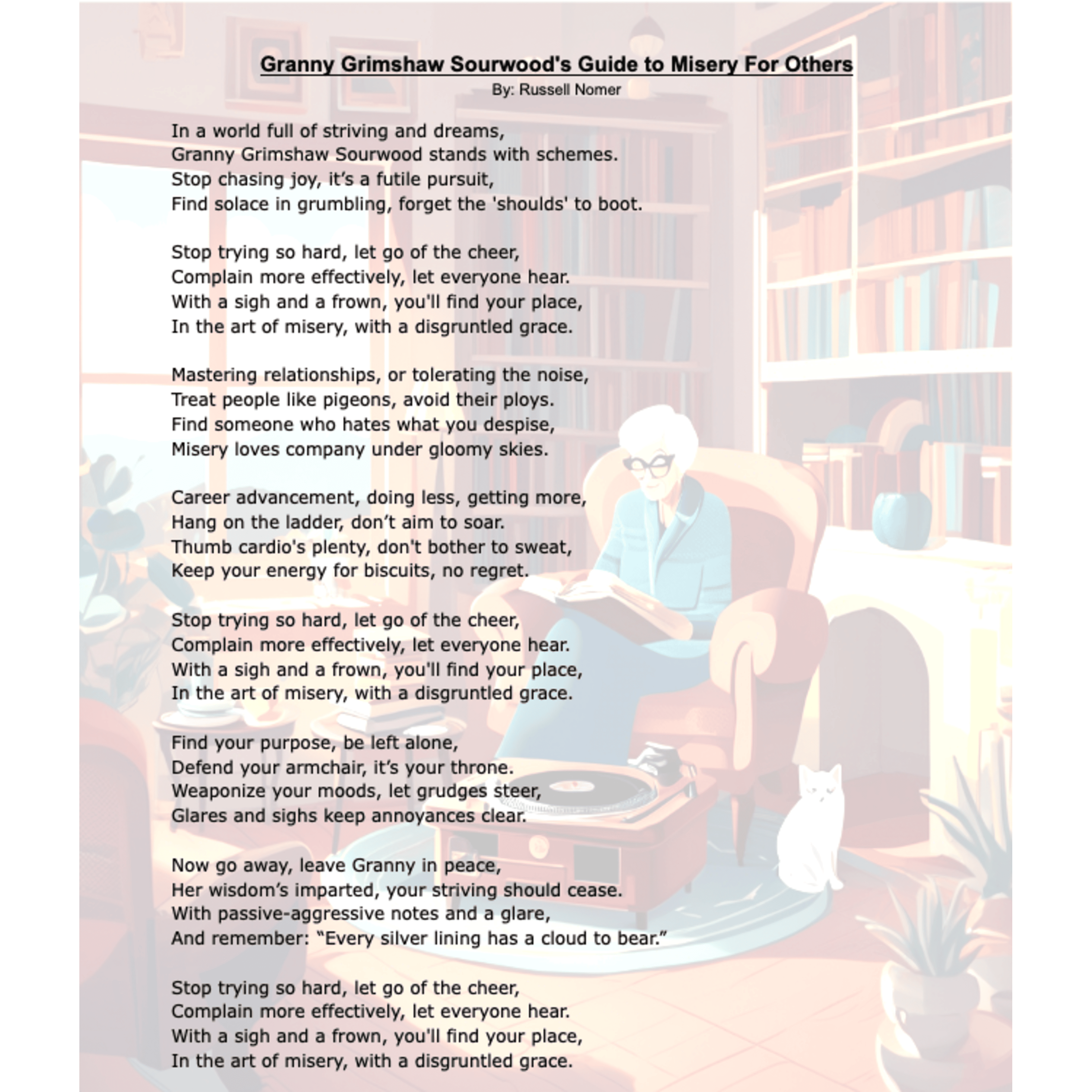 Granny Grimshaw Sourwood’s Guide to Misery for Others artwork