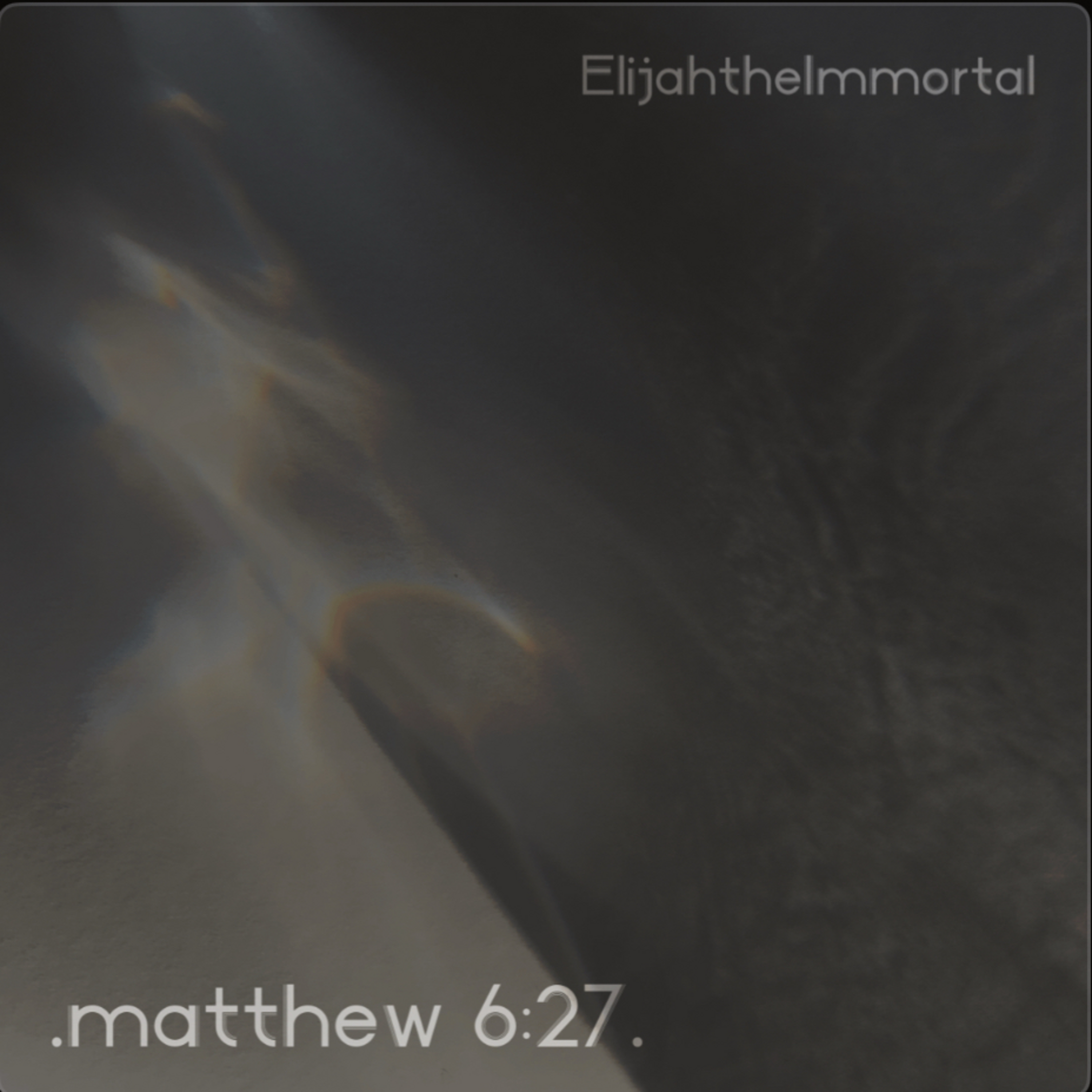 .matthew 6:27. artwork